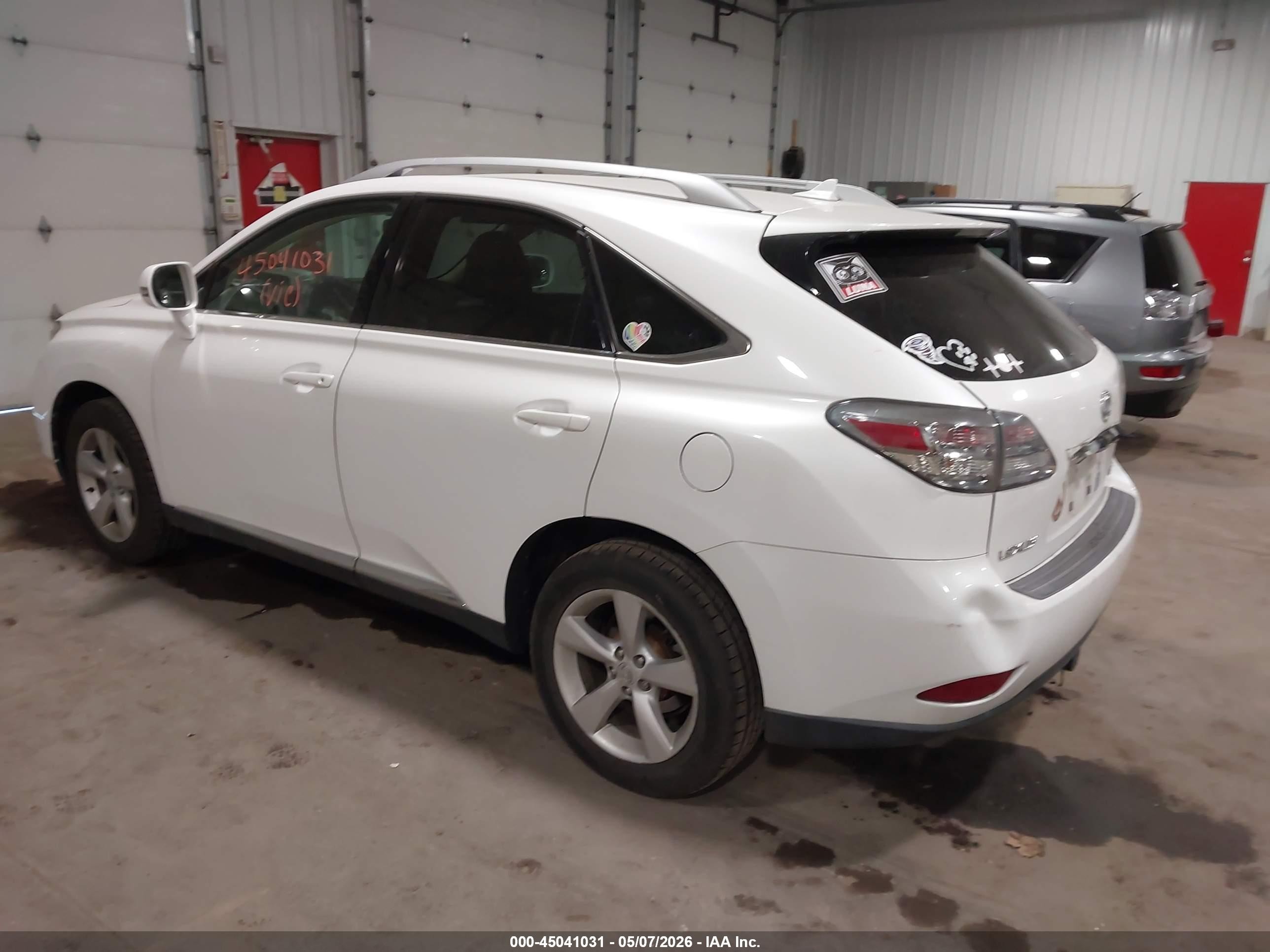 2010 Lexus Rx 350   White vin: 2T2BK1BA5AC074256