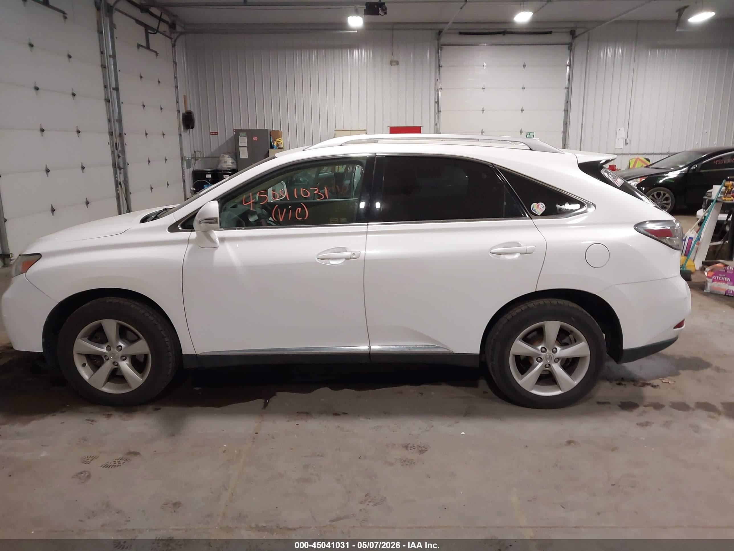 2010 Lexus Rx 350   White vin: 2T2BK1BA5AC074256