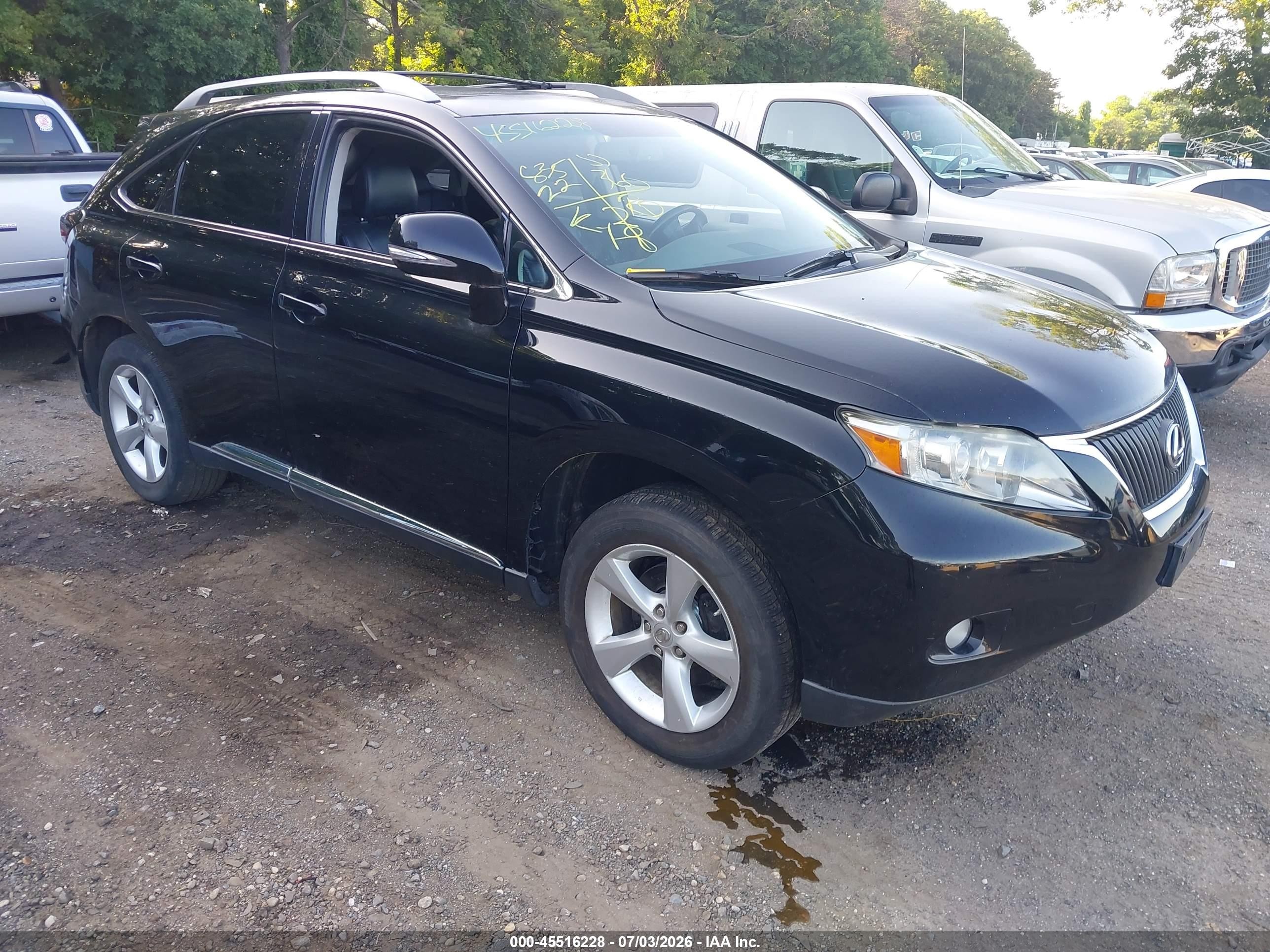 2010 Lexus Rx 350   Black vin: 2T2BK1BA5AC079926