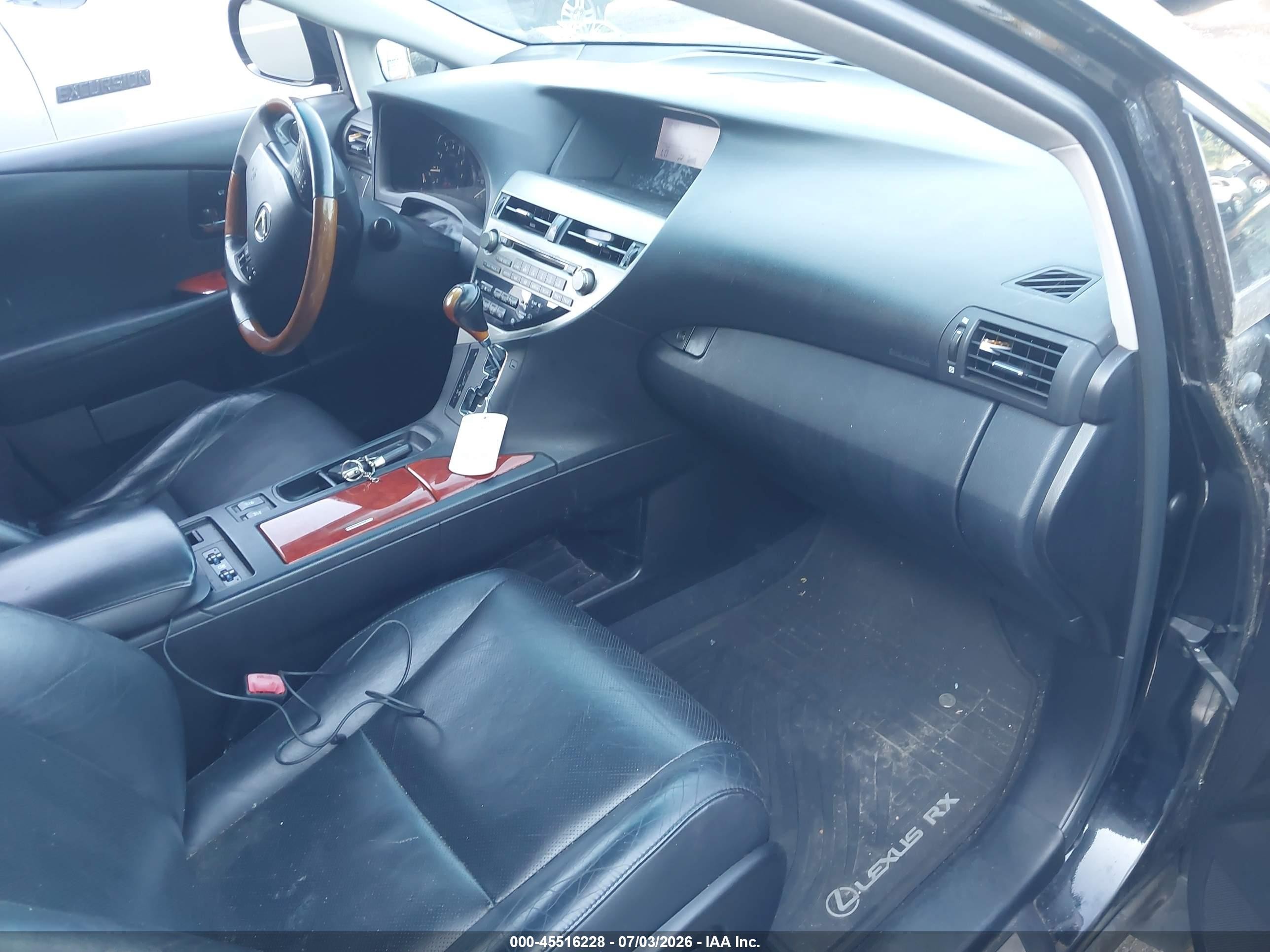 2010 Lexus Rx 350   Черный vin: 2T2BK1BA5AC079926