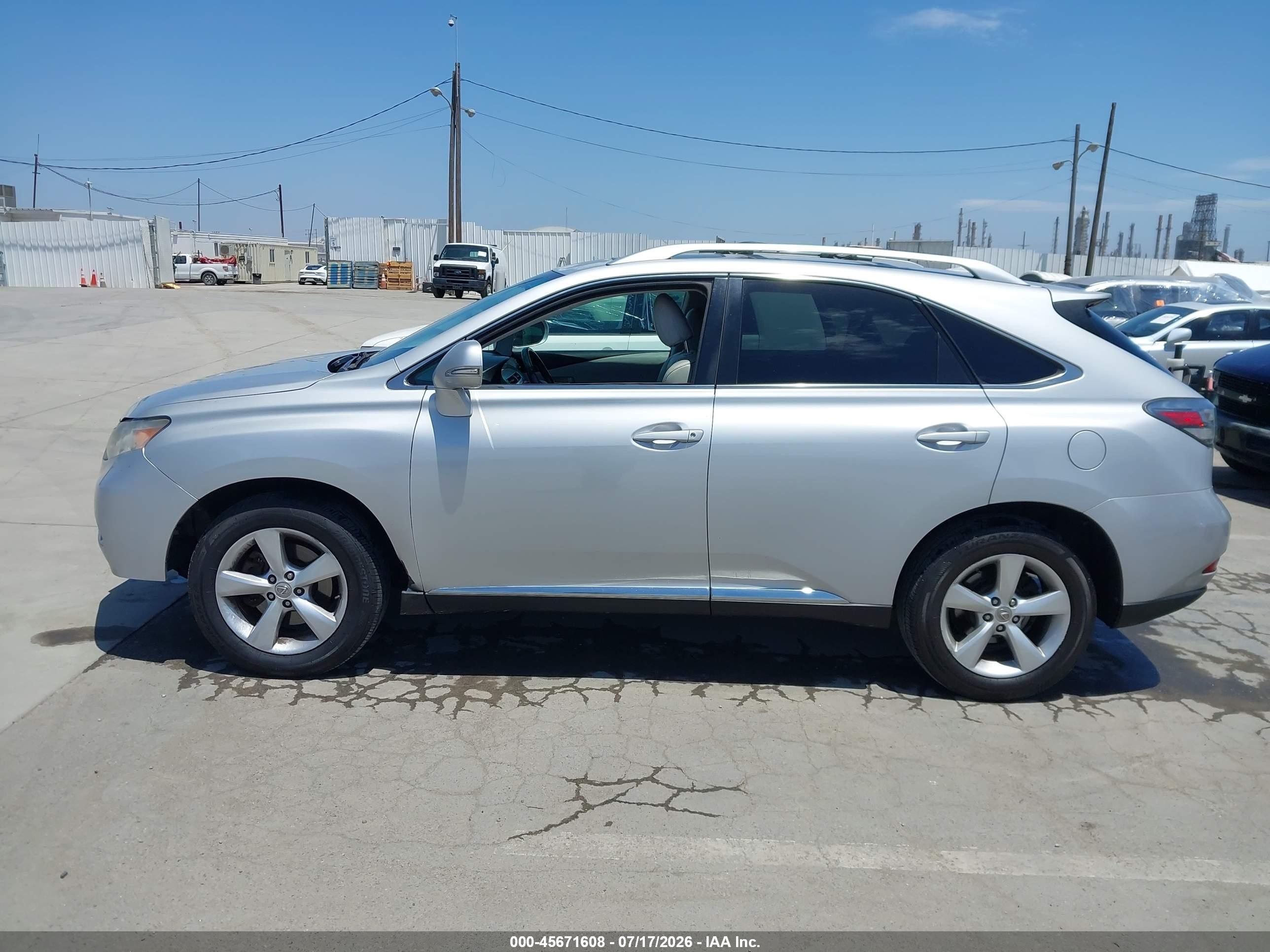2010 Lexus Rx 350   Silver vin: 2T2BK1BA5AC080056