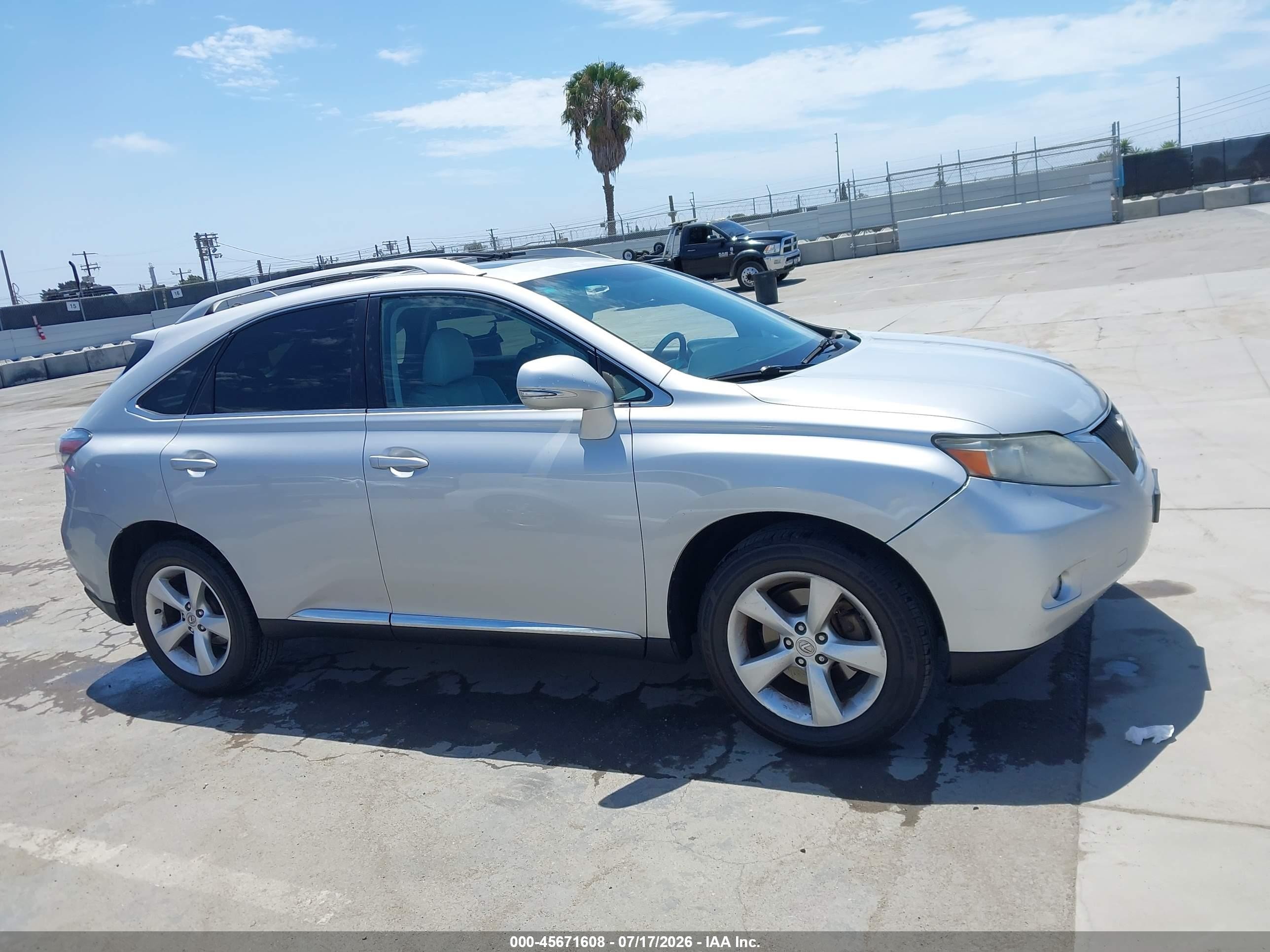 2010 Lexus Rx 350   Silver vin: 2T2BK1BA5AC080056