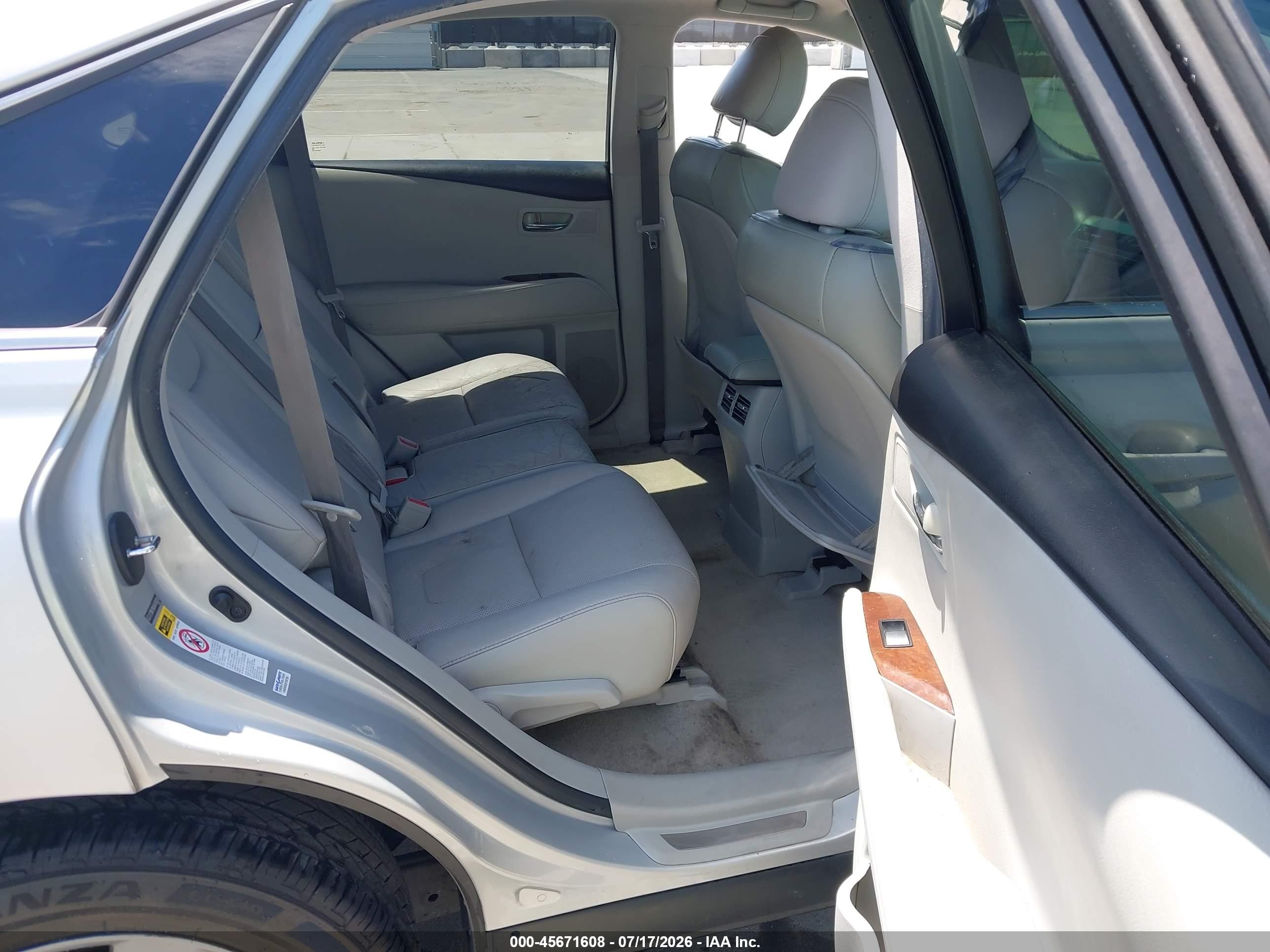 2010 Lexus Rx 350   Silver vin: 2T2BK1BA5AC080056