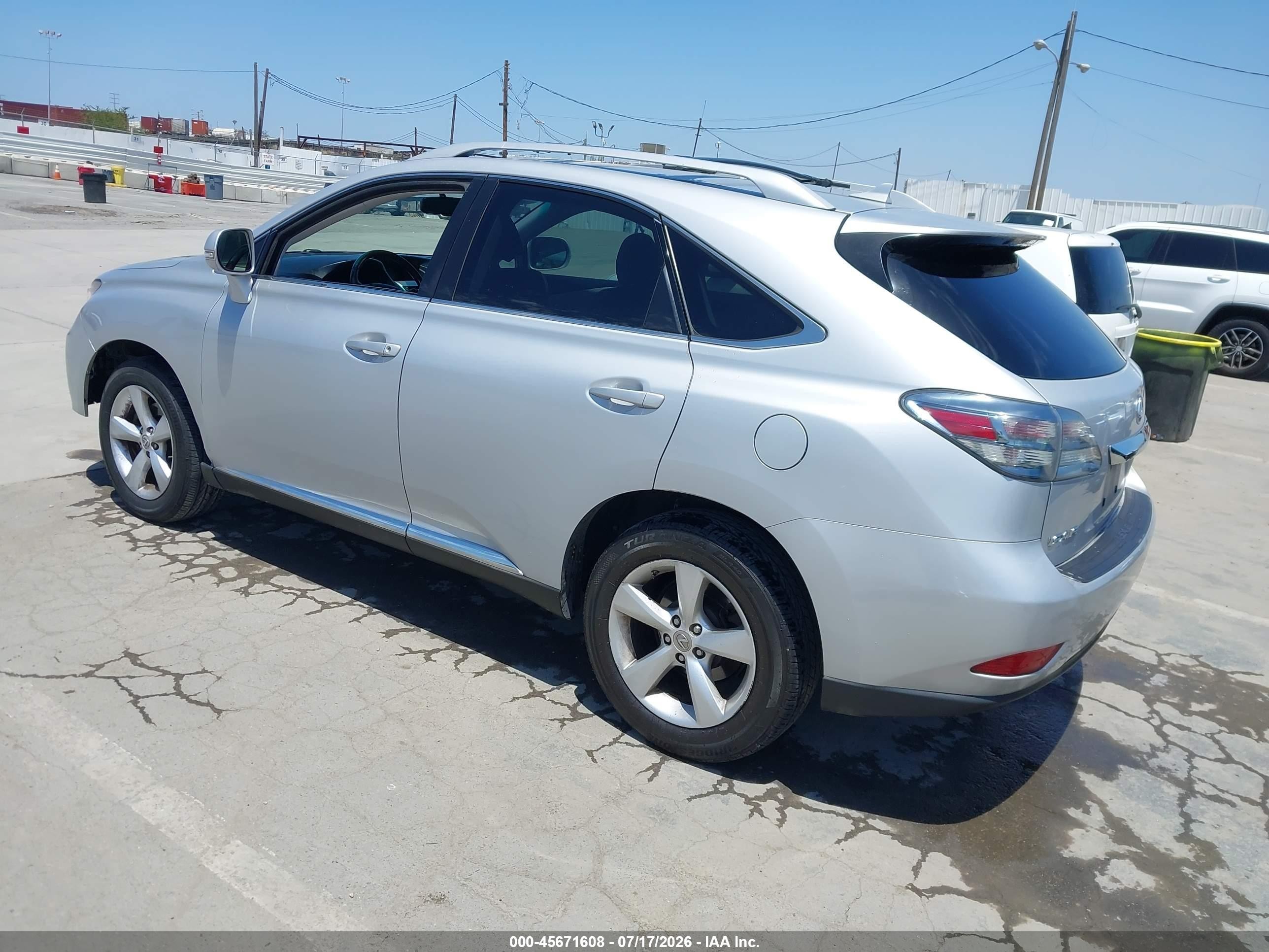 2010 Lexus Rx 350   Silver vin: 2T2BK1BA5AC080056