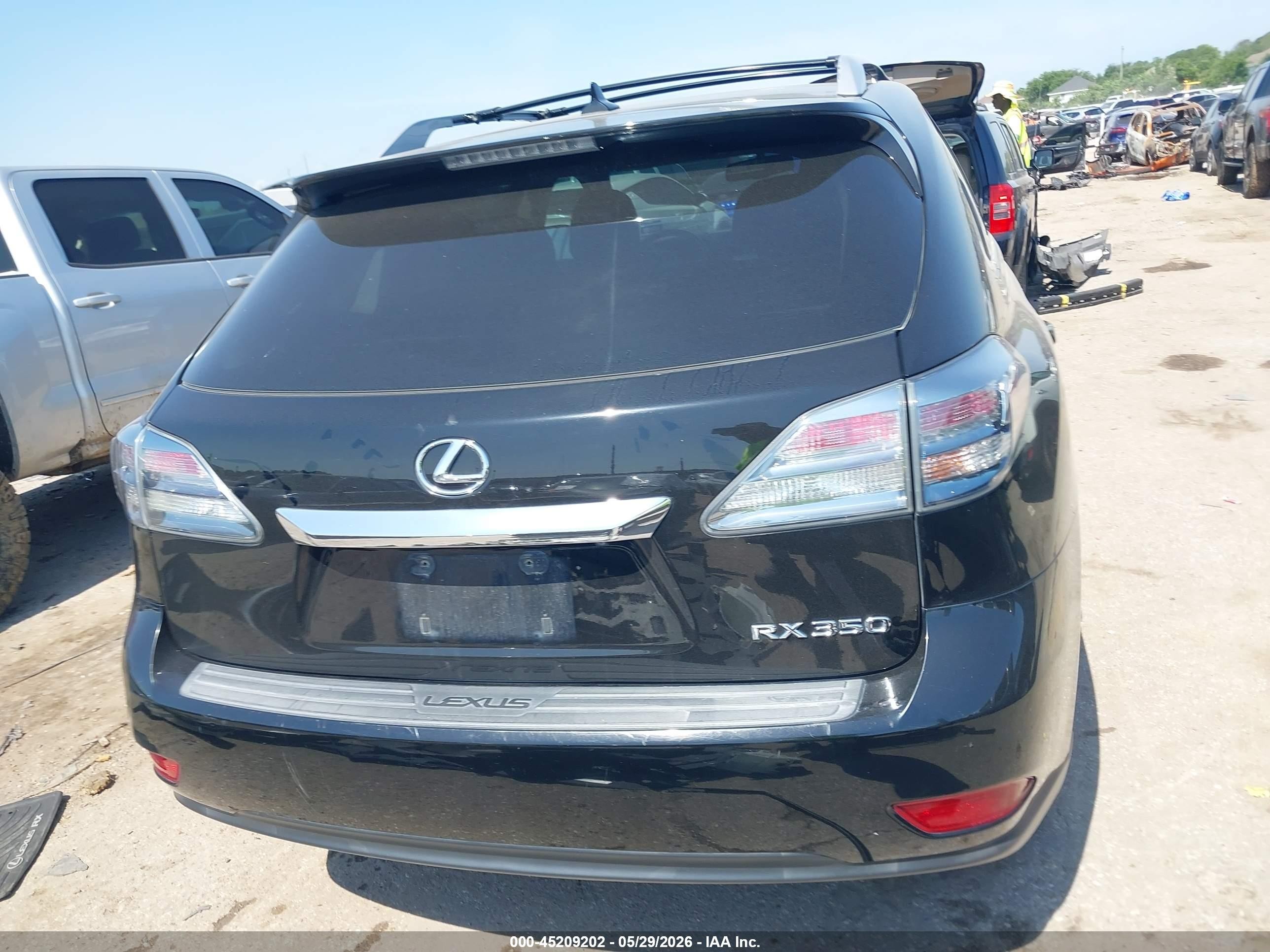 2011 Lexus Rx 350   Black vin: 2T2BK1BA5BC082360