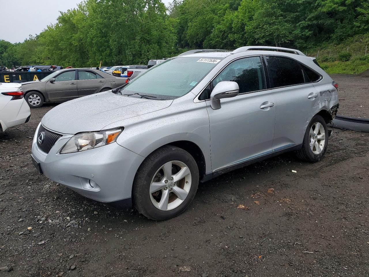 2012 Lexus Rx 350 Silver vin: 2T2BK1BA5CC121966