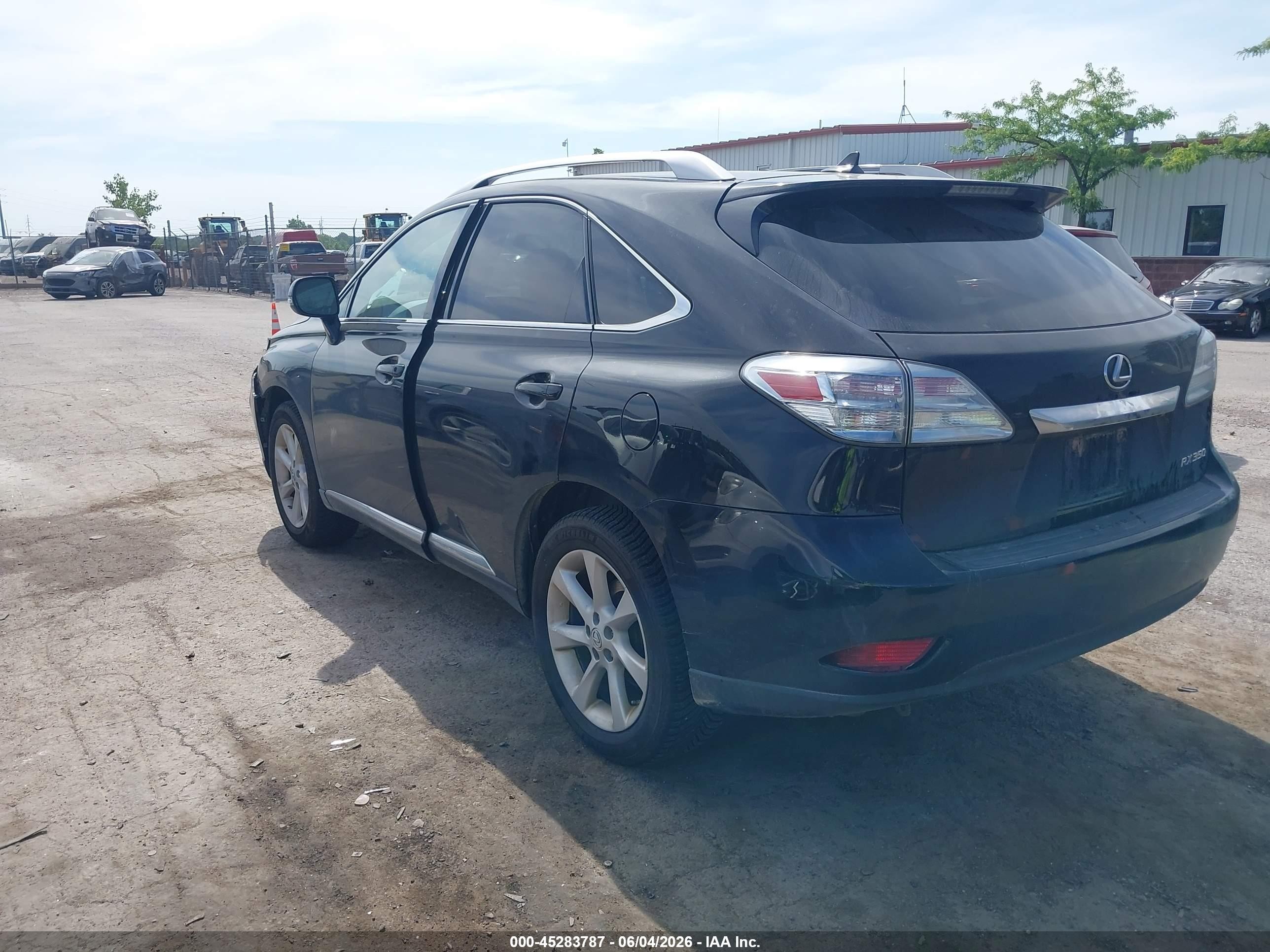 2012 Lexus Rx 350   Black vin: 2T2BK1BA5CC123944