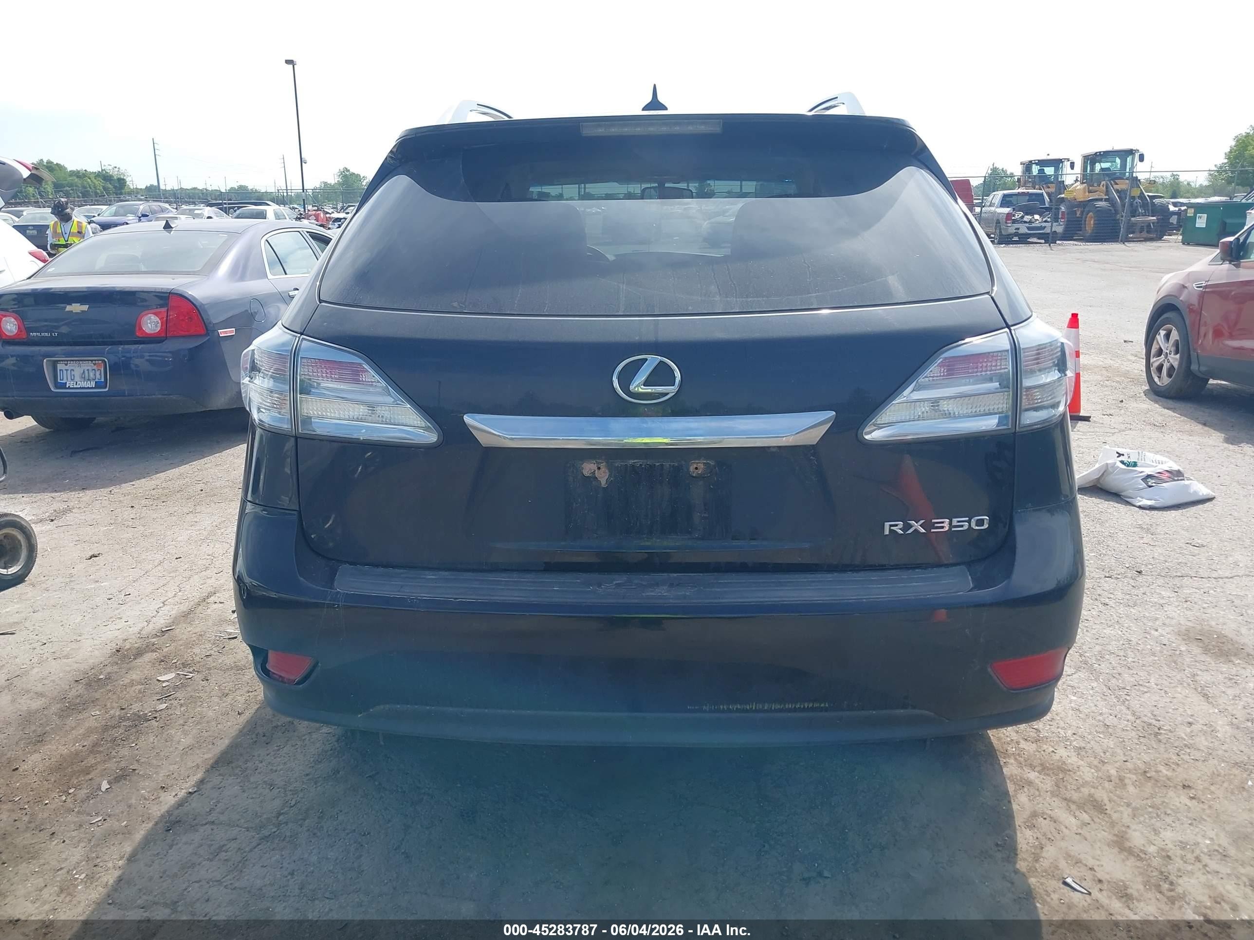 2012 Lexus Rx 350   Black vin: 2T2BK1BA5CC123944