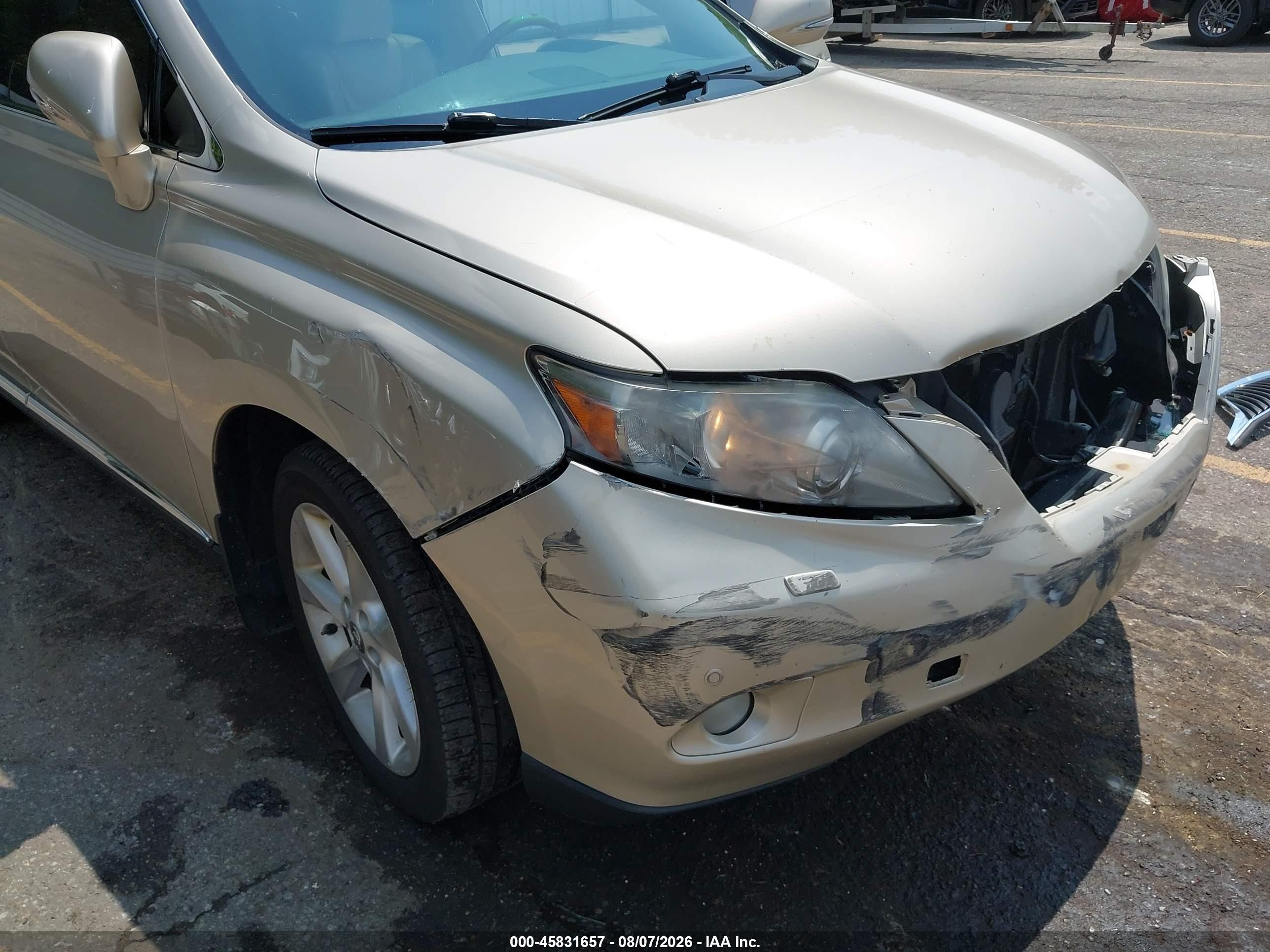 2012 Lexus Rx 350   Beige vin: 2T2BK1BA5CC124091