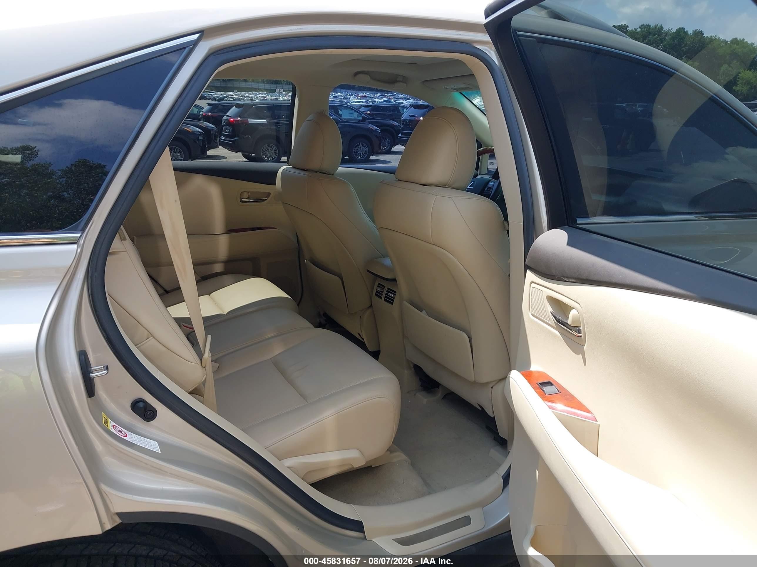 2012 Lexus Rx 350   Beige vin: 2T2BK1BA5CC124091