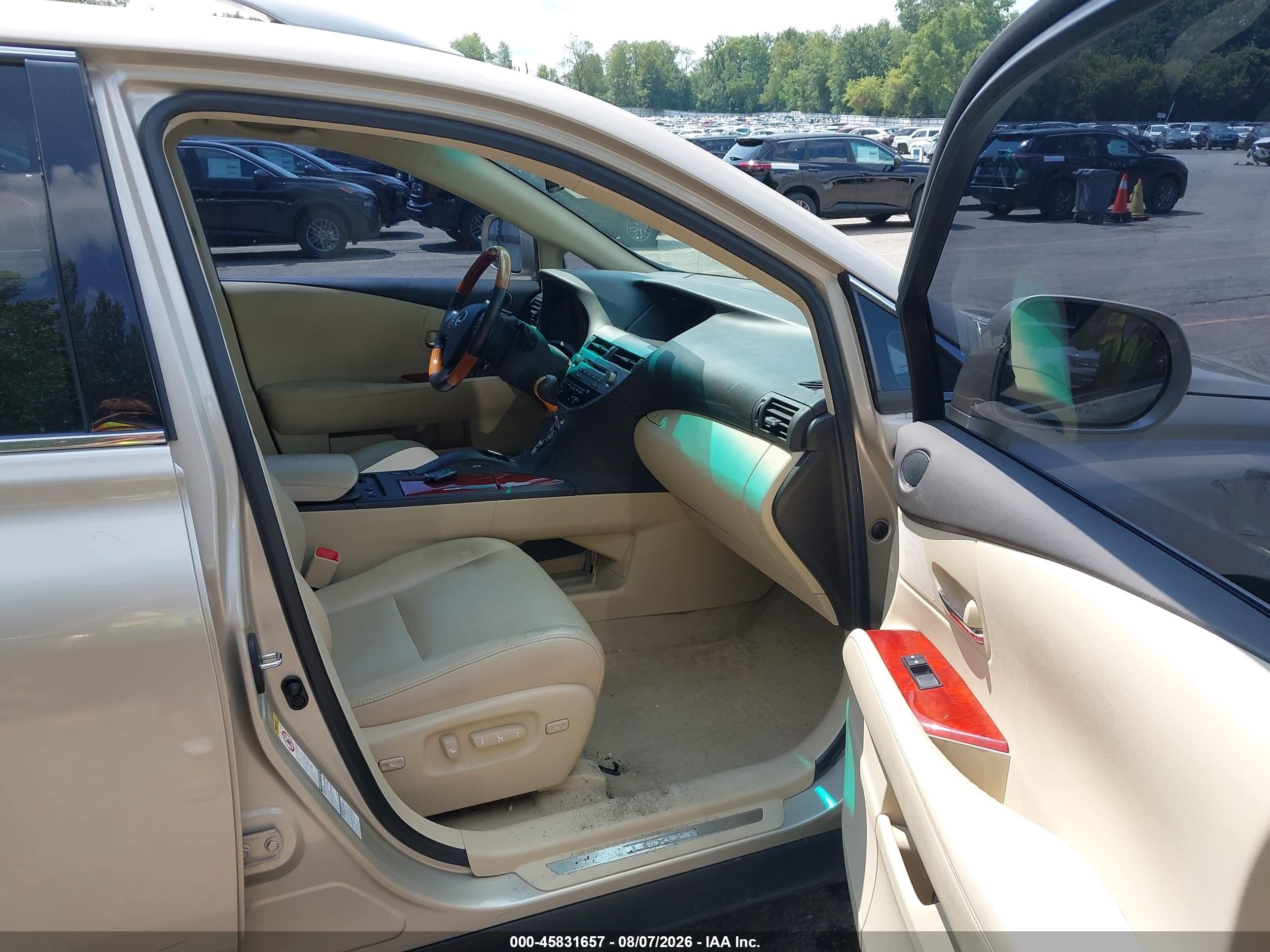 2012 Lexus Rx 350   Beige vin: 2T2BK1BA5CC124091