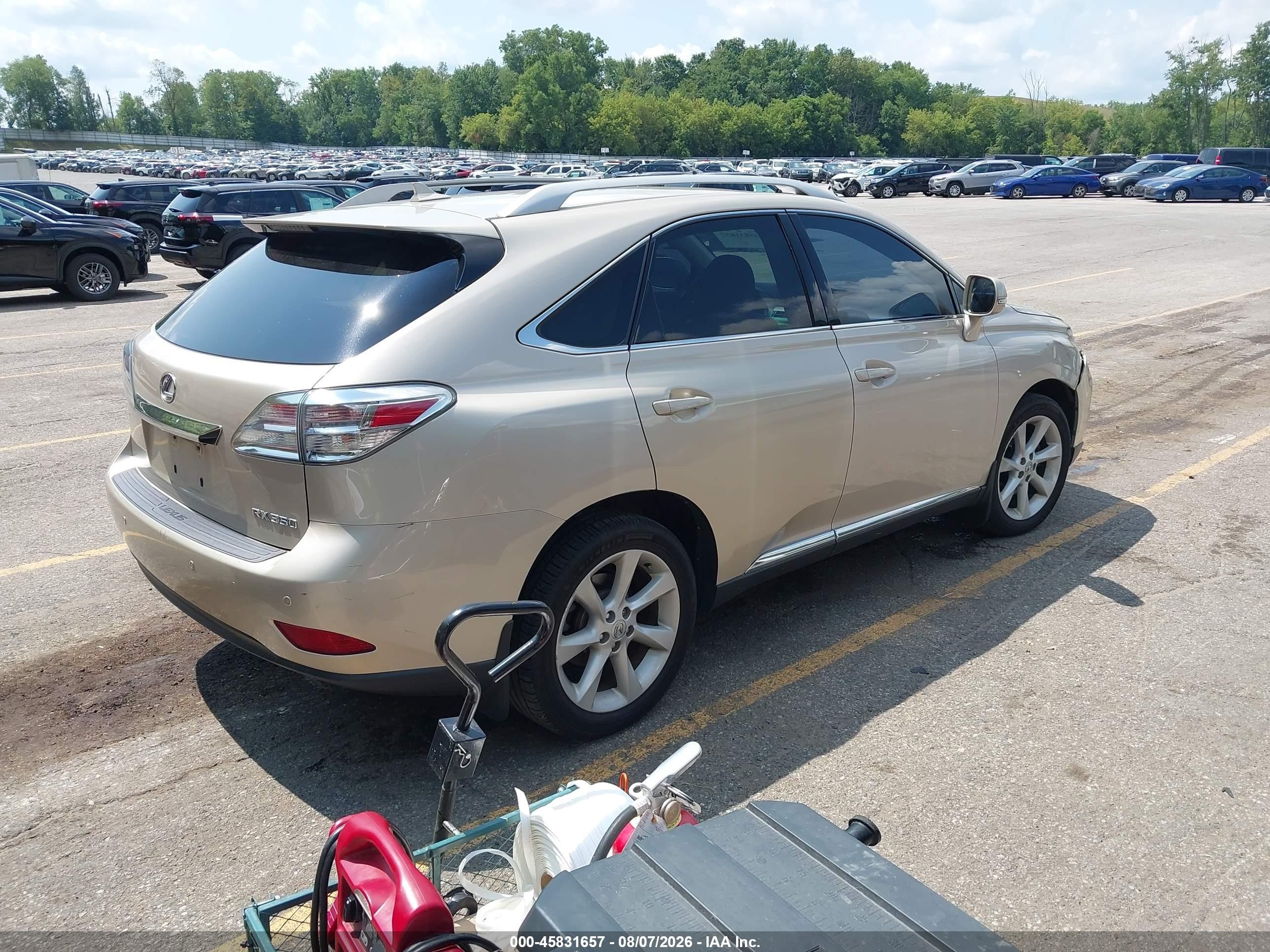 2012 Lexus Rx 350   Beige vin: 2T2BK1BA5CC124091