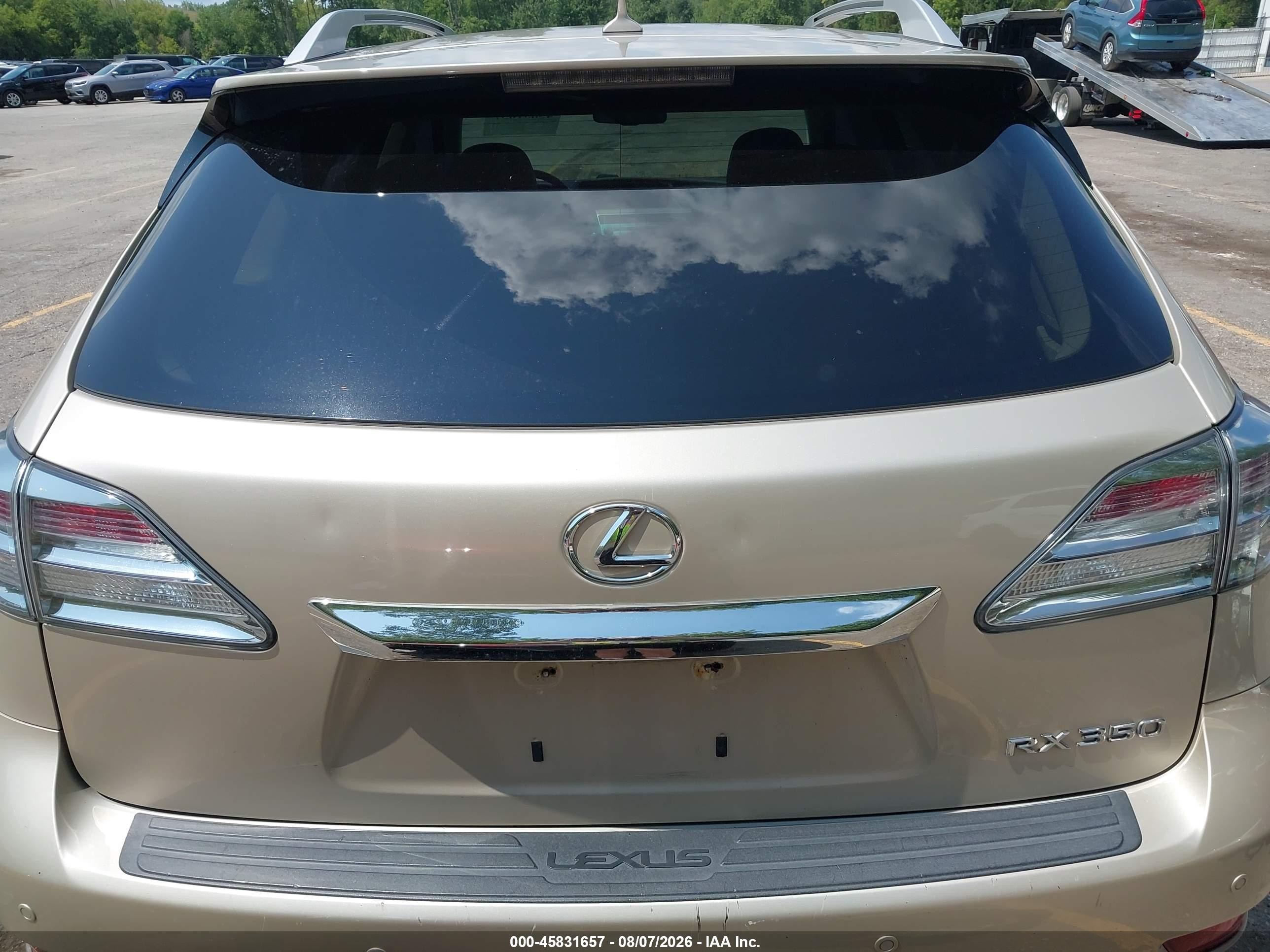 2012 Lexus Rx 350   Beige vin: 2T2BK1BA5CC124091