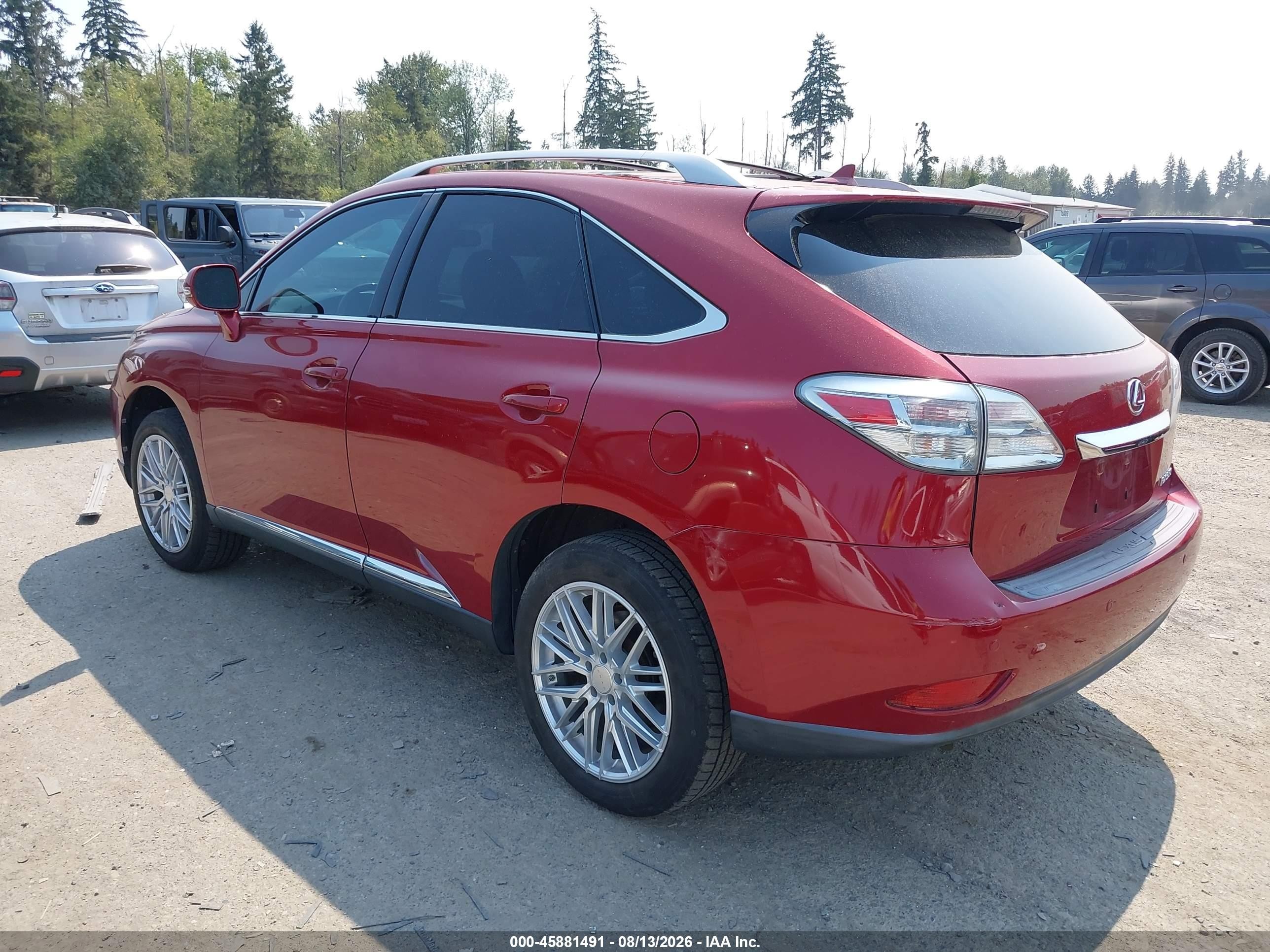 2012 Lexus Rx 350 Red vin: 2T2BK1BA5CC128626