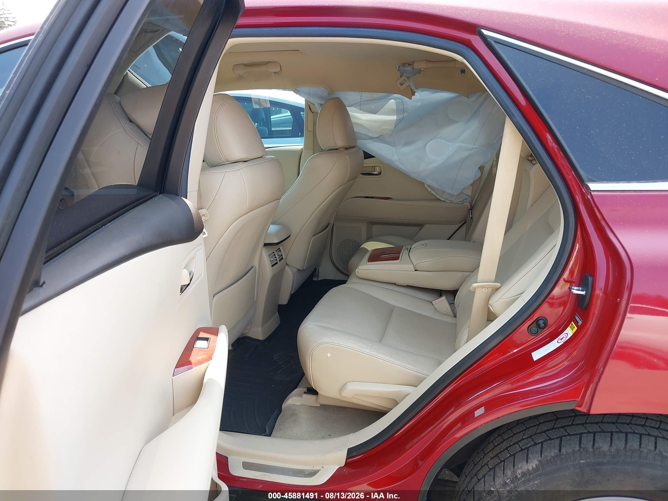 2012 Lexus Rx 350 Red vin: 2T2BK1BA5CC128626