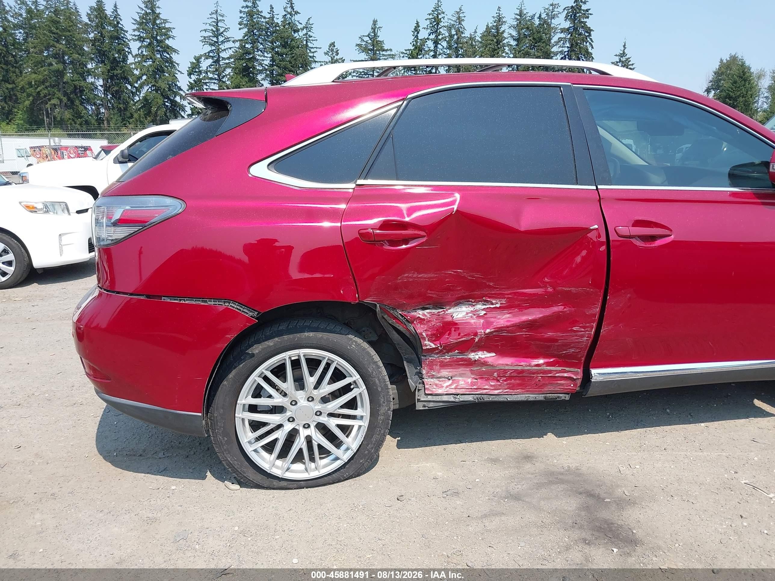2012 Lexus Rx 350 Red vin: 2T2BK1BA5CC128626