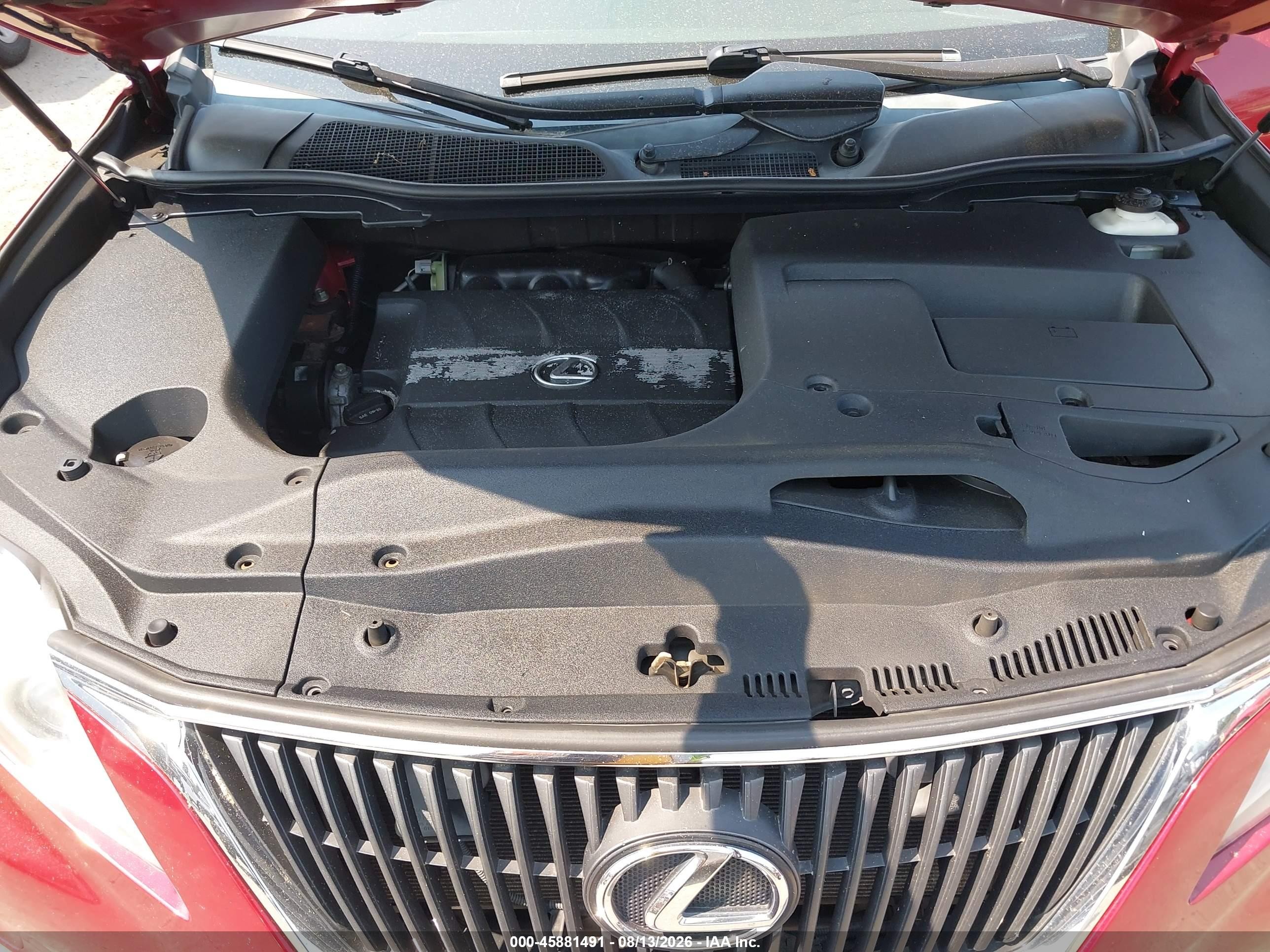 2012 Lexus Rx 350 Red vin: 2T2BK1BA5CC128626
