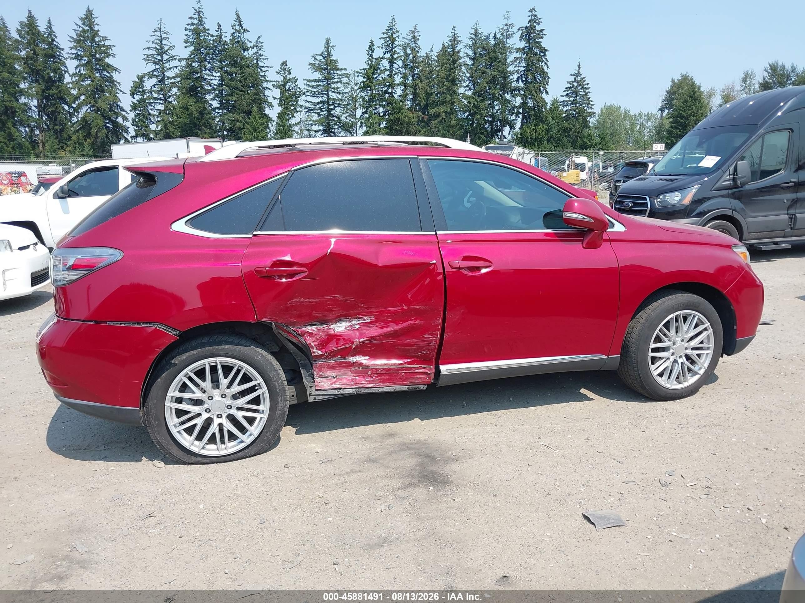 2012 Lexus Rx 350 Red vin: 2T2BK1BA5CC128626