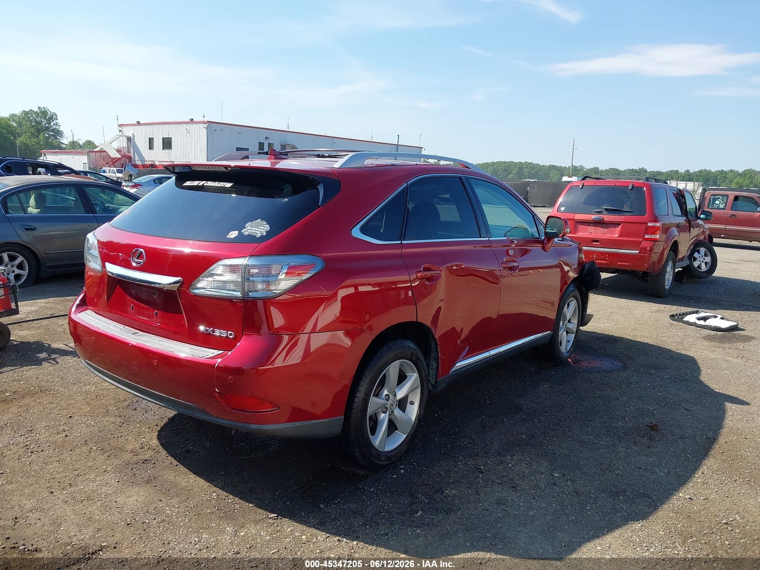 2012 Lexus Rx 350   Red vin: 2T2BK1BA5CC130442