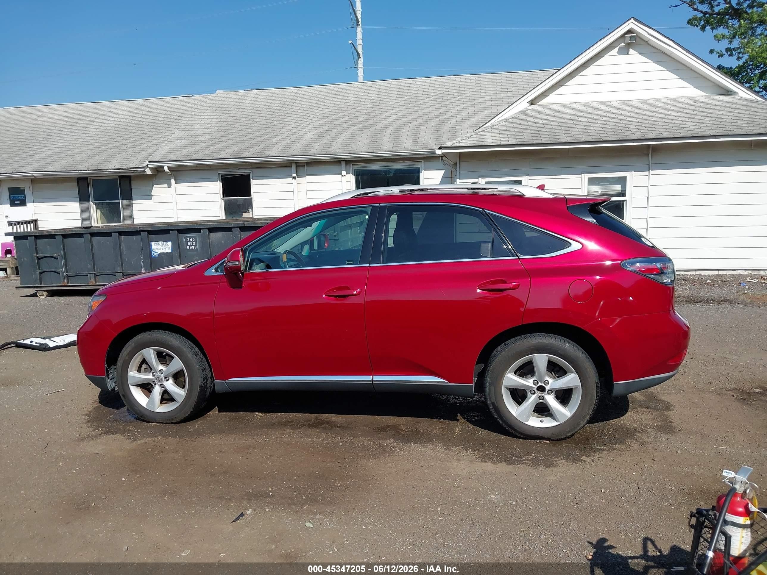 2012 Lexus Rx 350   Red vin: 2T2BK1BA5CC130442