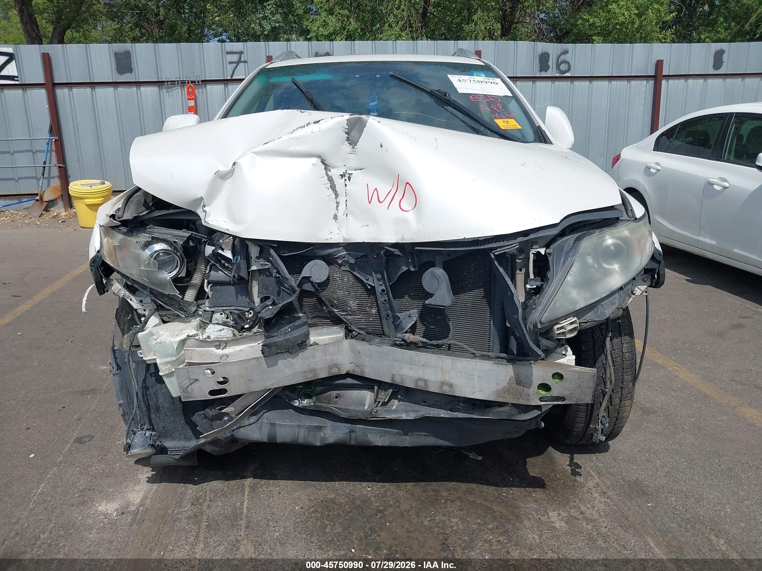 2012 Lexus Rx 350   Белый vin: 2T2BK1BA5CC137553
