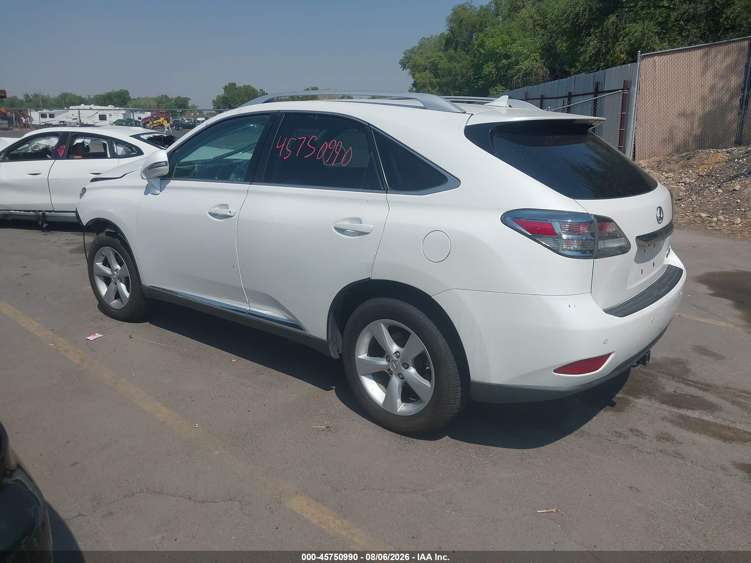 2012 Lexus Rx 350   Белый vin: 2T2BK1BA5CC137553