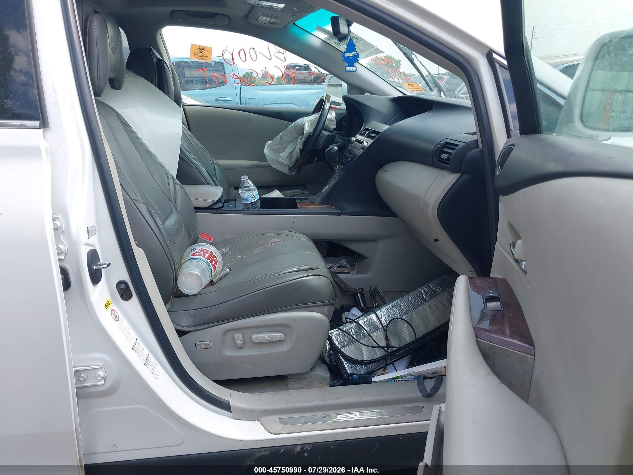 2012 Lexus Rx 350   Белый vin: 2T2BK1BA5CC137553