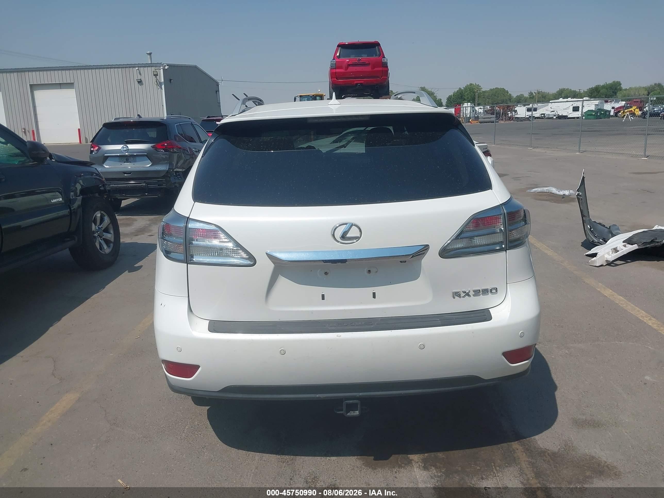 2012 Lexus Rx 350   Белый vin: 2T2BK1BA5CC137553