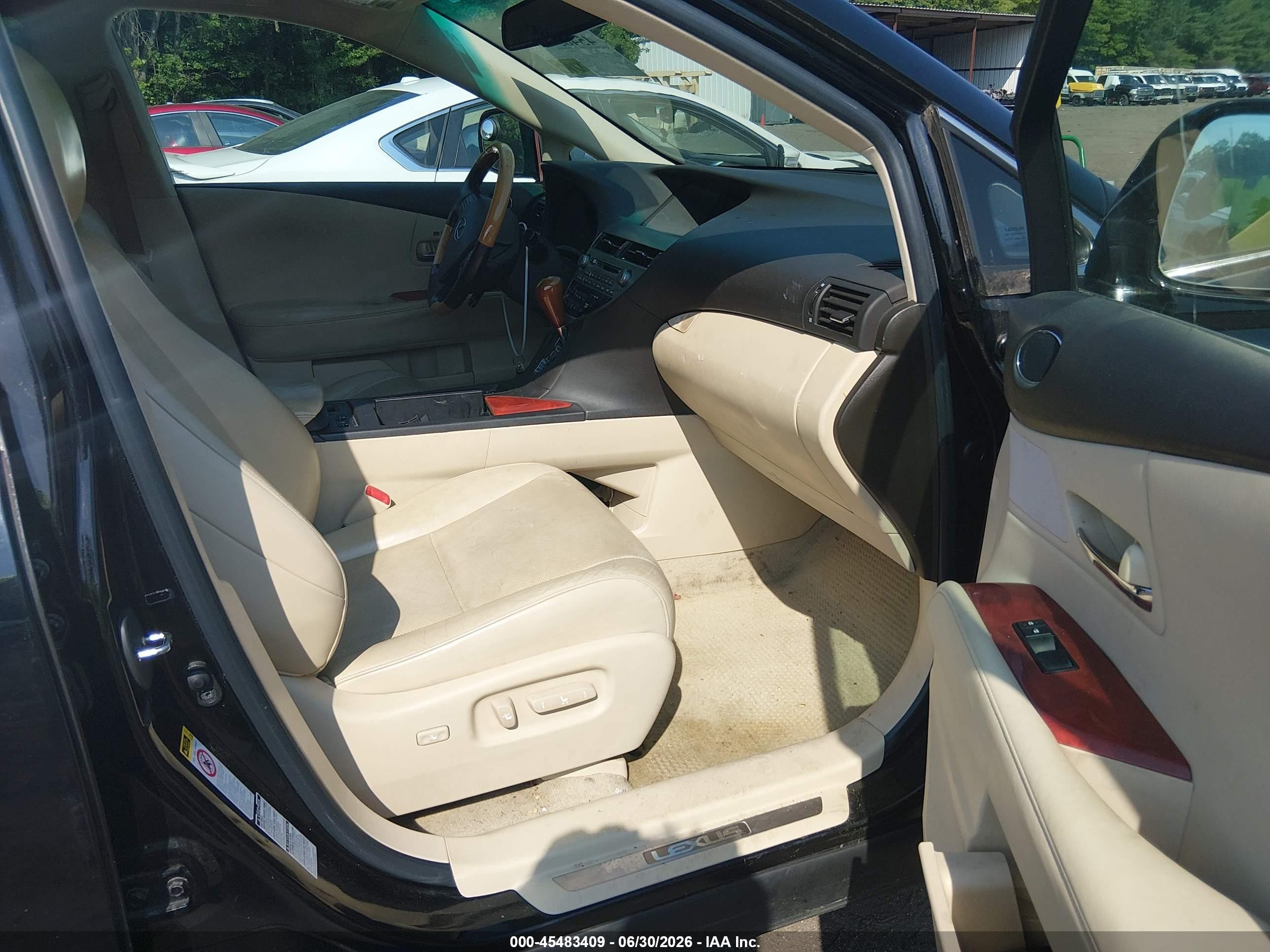 2012 Lexus Rx 350   Black vin: 2T2BK1BA5CC138489