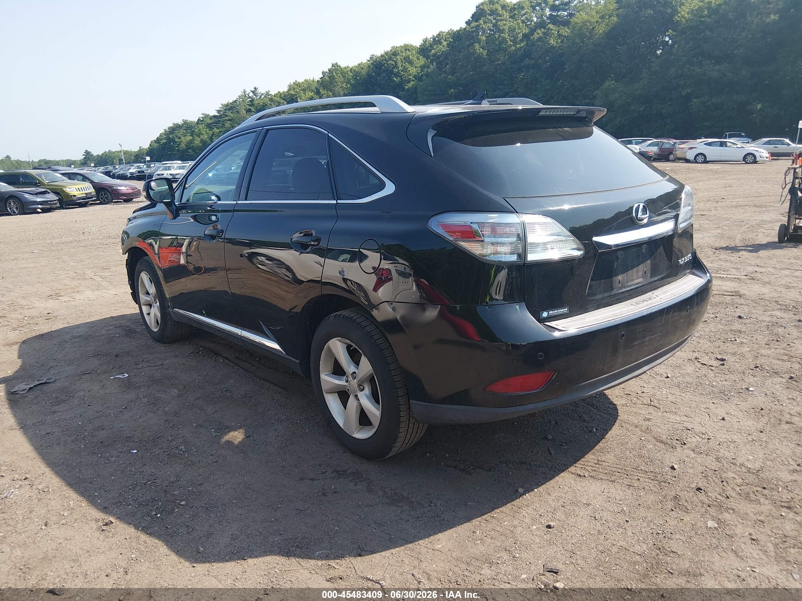 2012 Lexus Rx 350   Black vin: 2T2BK1BA5CC138489