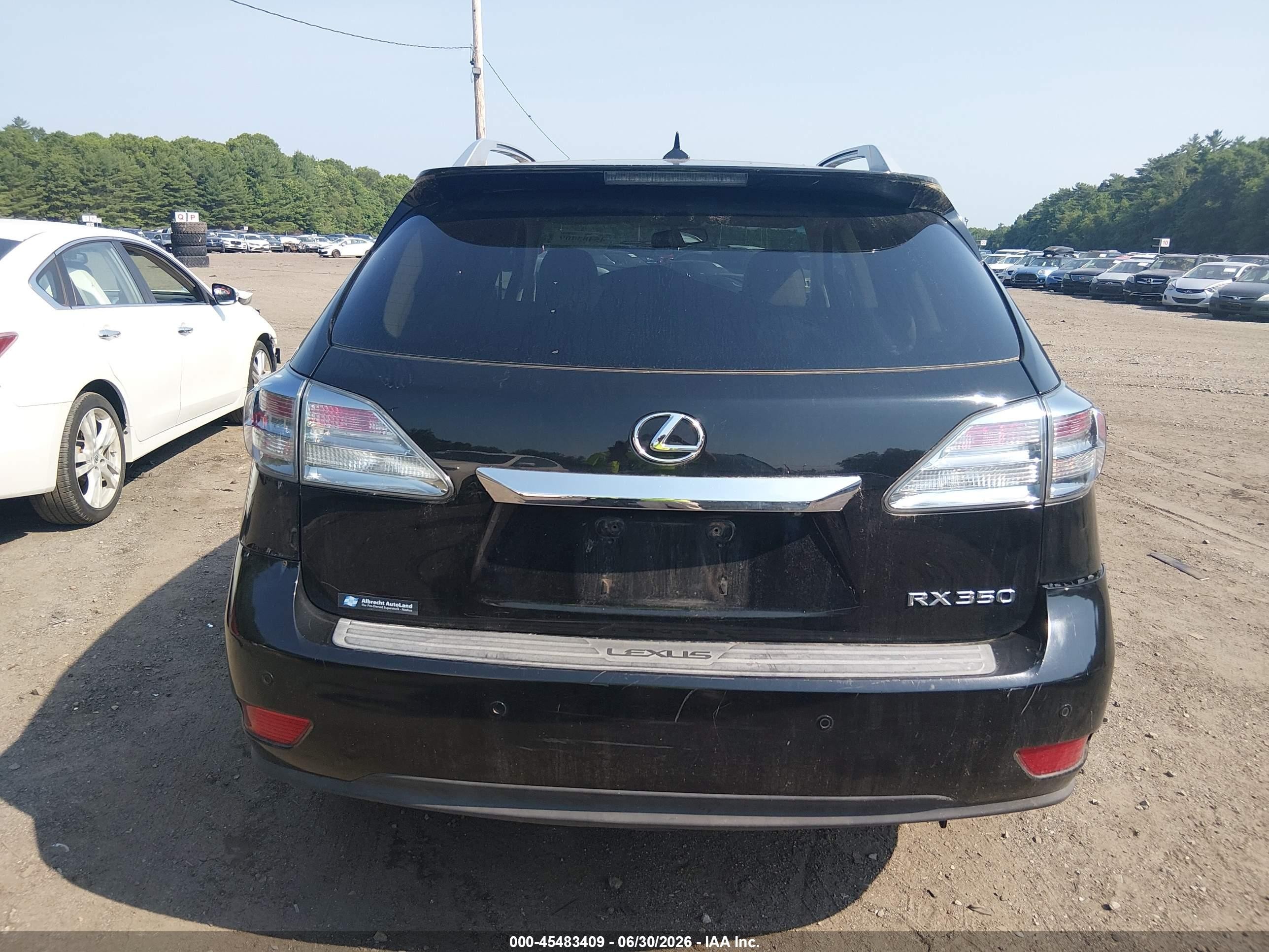 2012 Lexus Rx 350   Black vin: 2T2BK1BA5CC138489