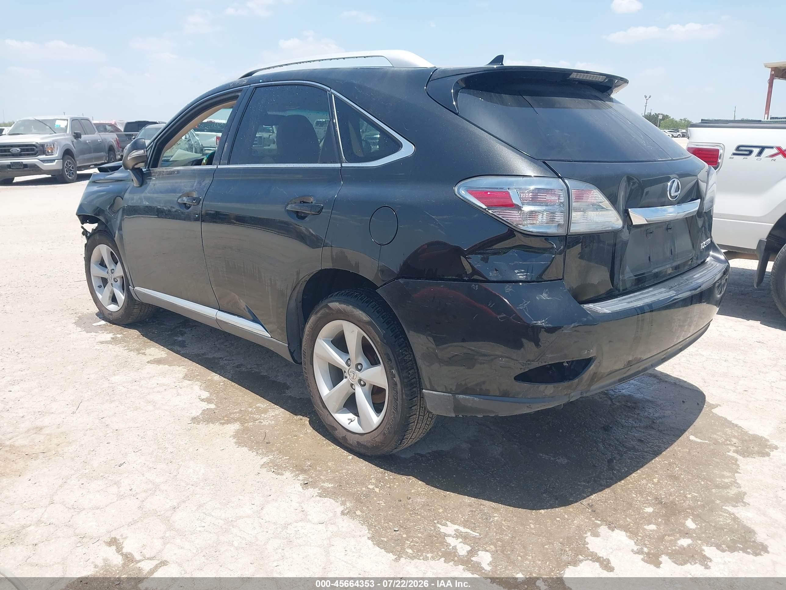 2012 Lexus Rx 350   Black vin: 2T2BK1BA5CC143269