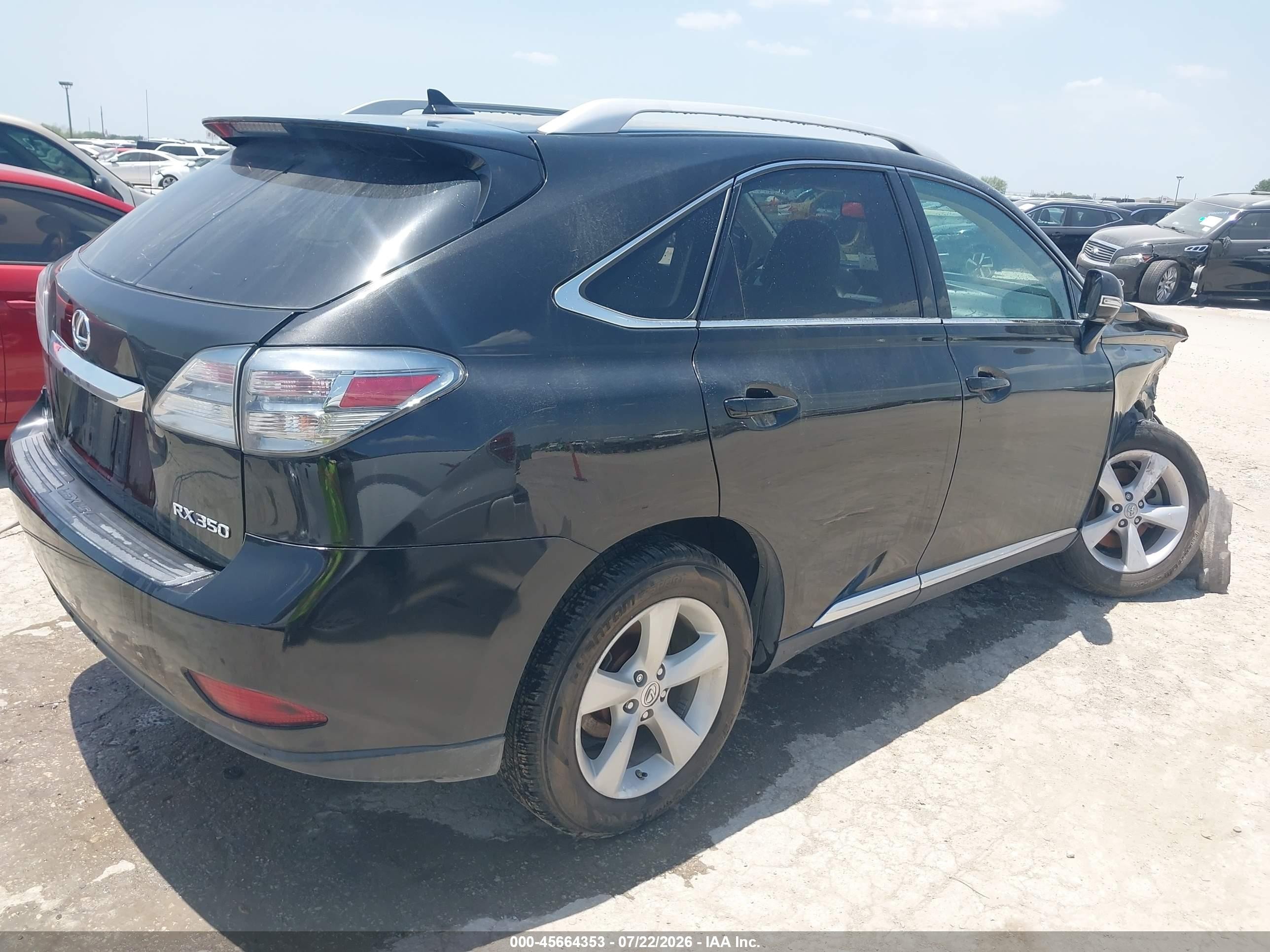 2012 Lexus Rx 350   Black vin: 2T2BK1BA5CC143269