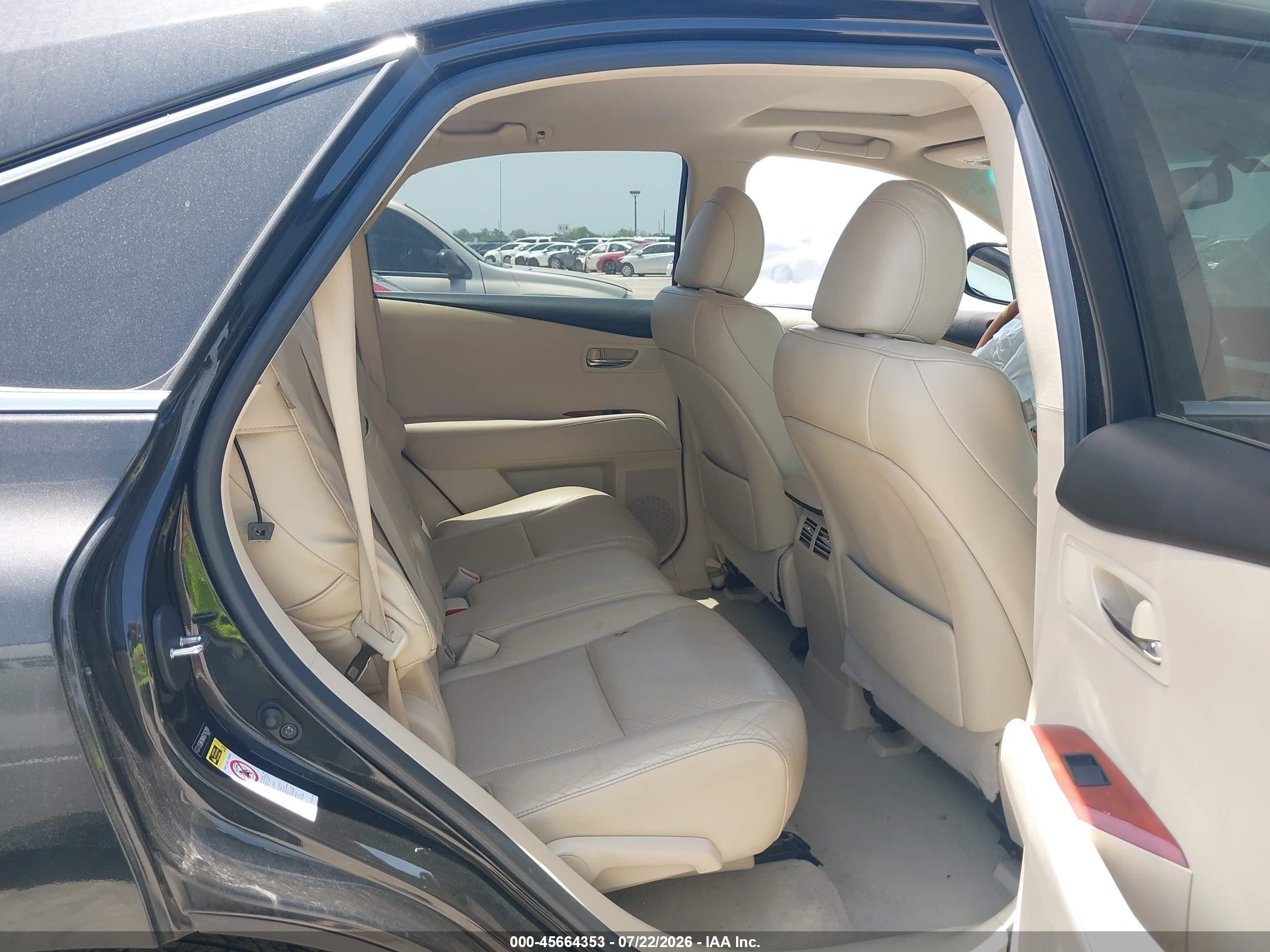 2012 Lexus Rx 350   Black vin: 2T2BK1BA5CC143269