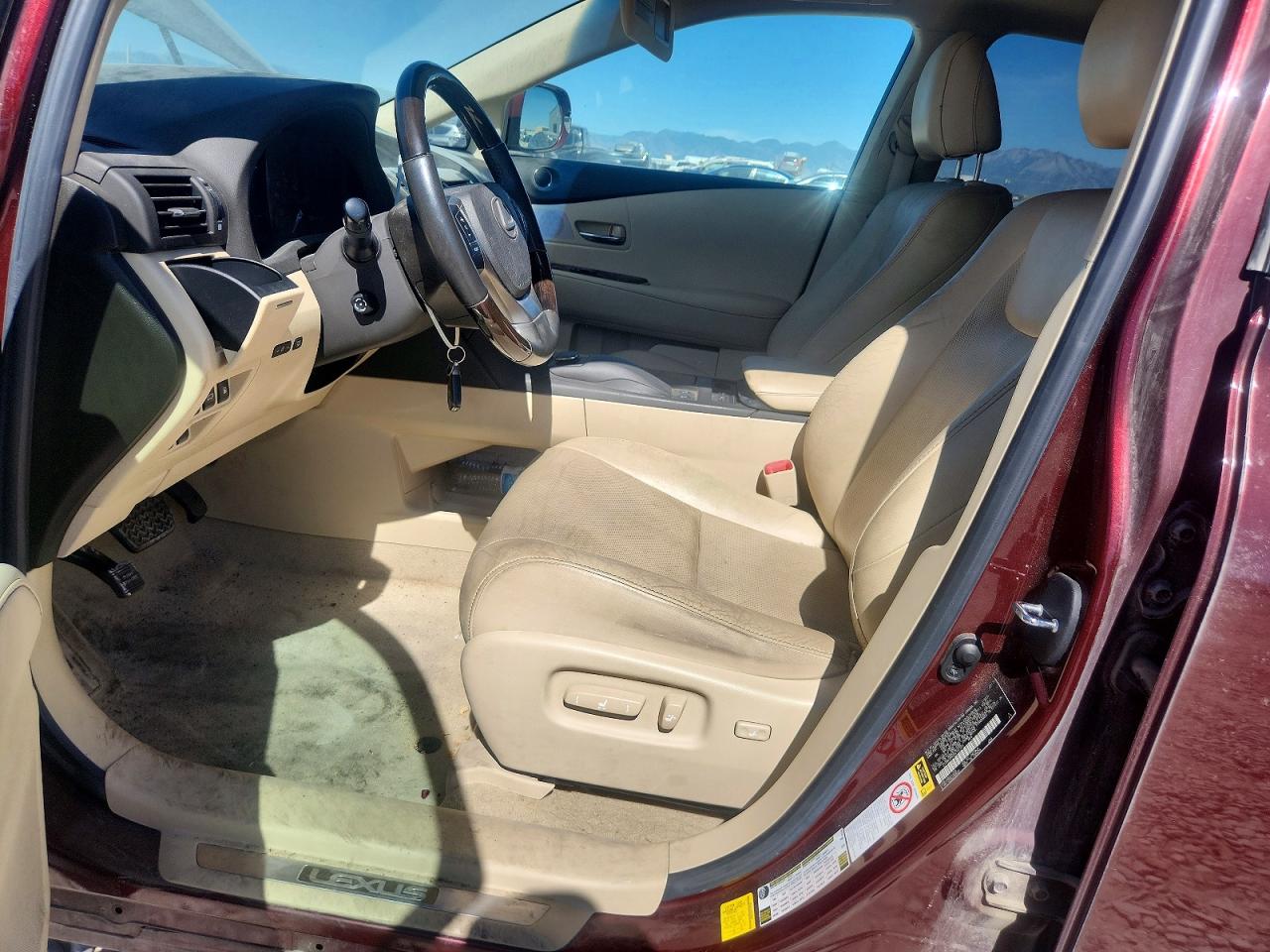 2013 Lexus Rx 350 Base Burgundy vin: 2T2BK1BA5DC157321