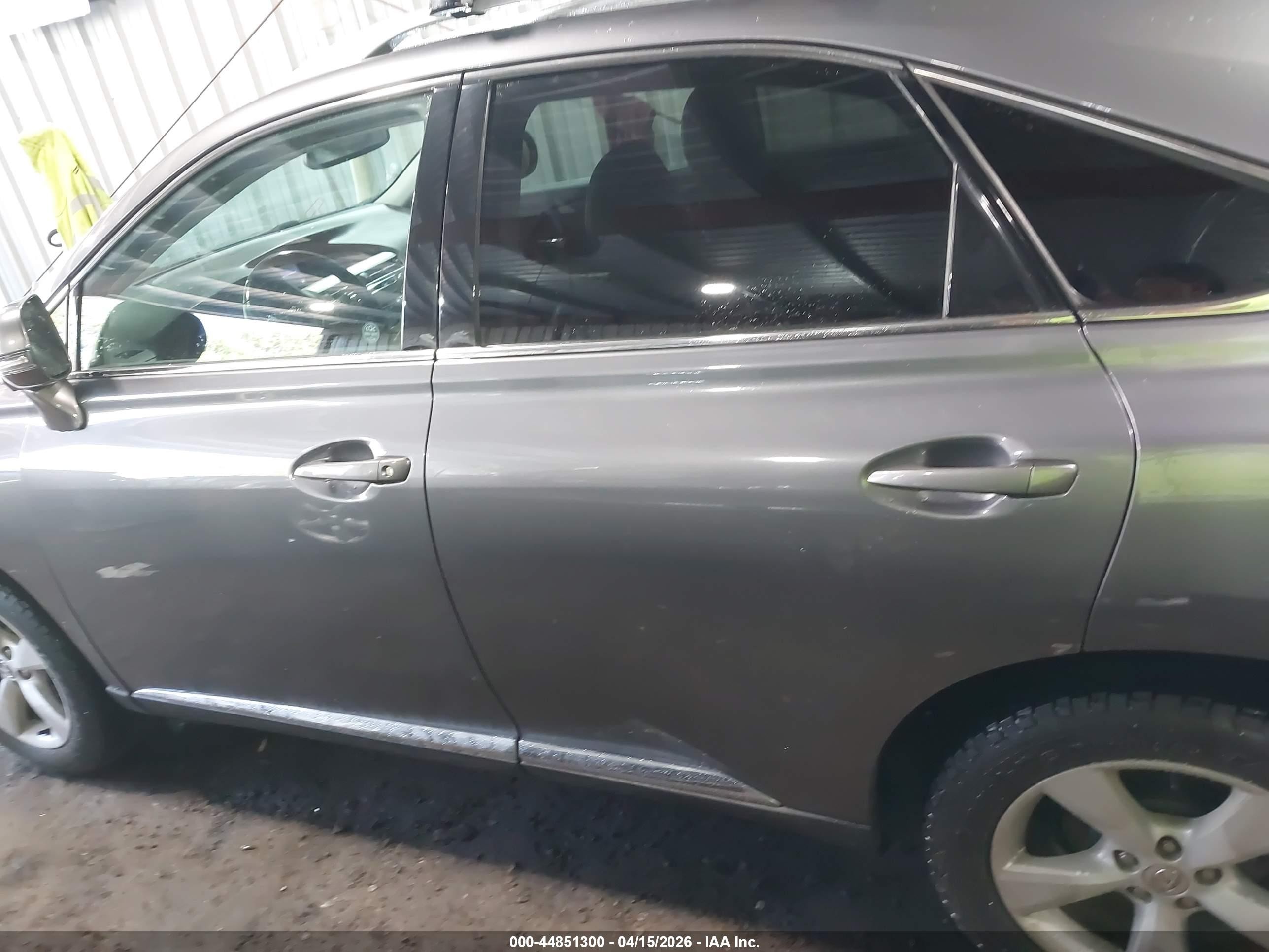 2013 Lexus Rx 350   Gray vin: 2T2BK1BA5DC186365