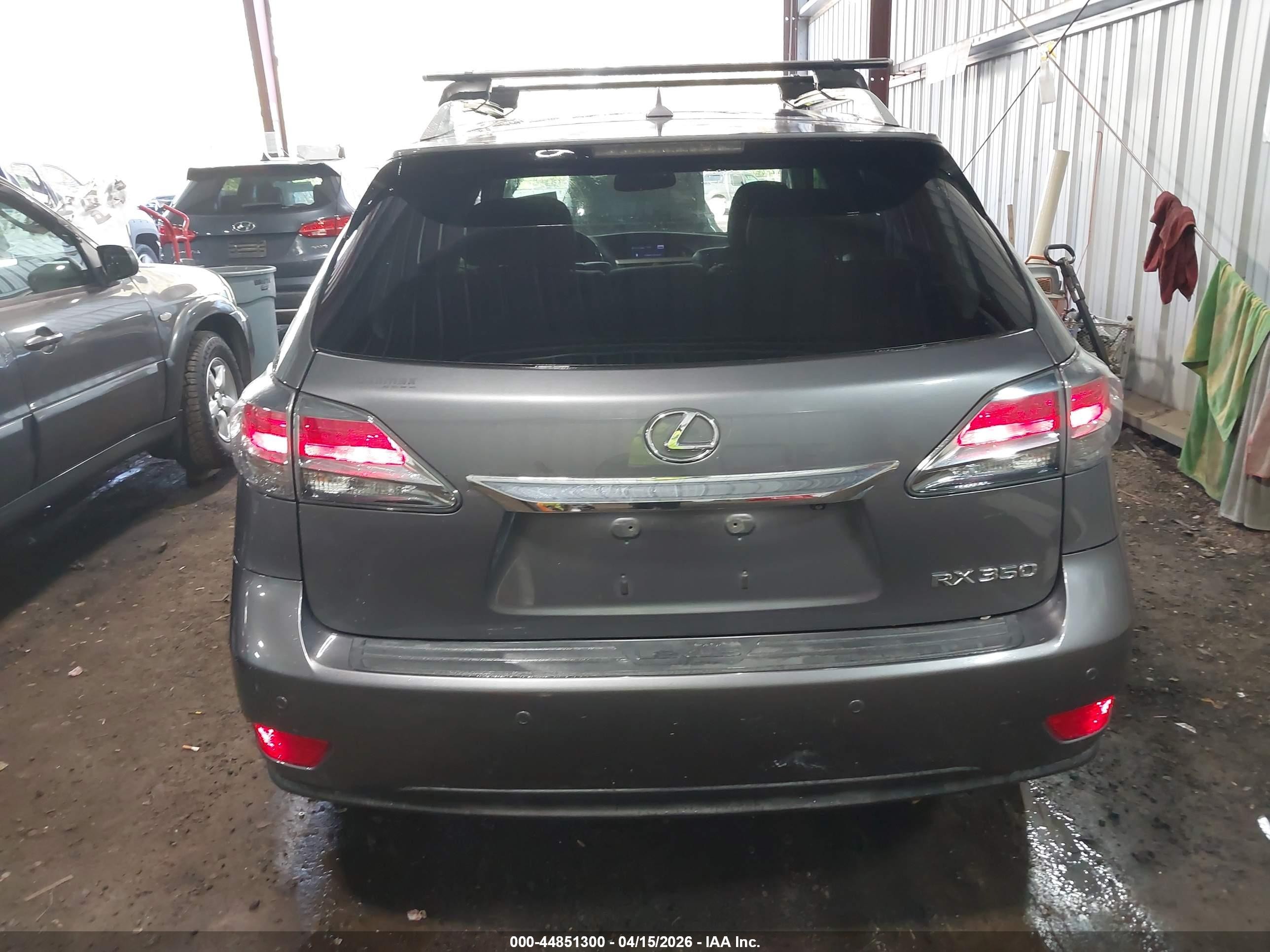 2013 Lexus Rx 350   Gray vin: 2T2BK1BA5DC186365