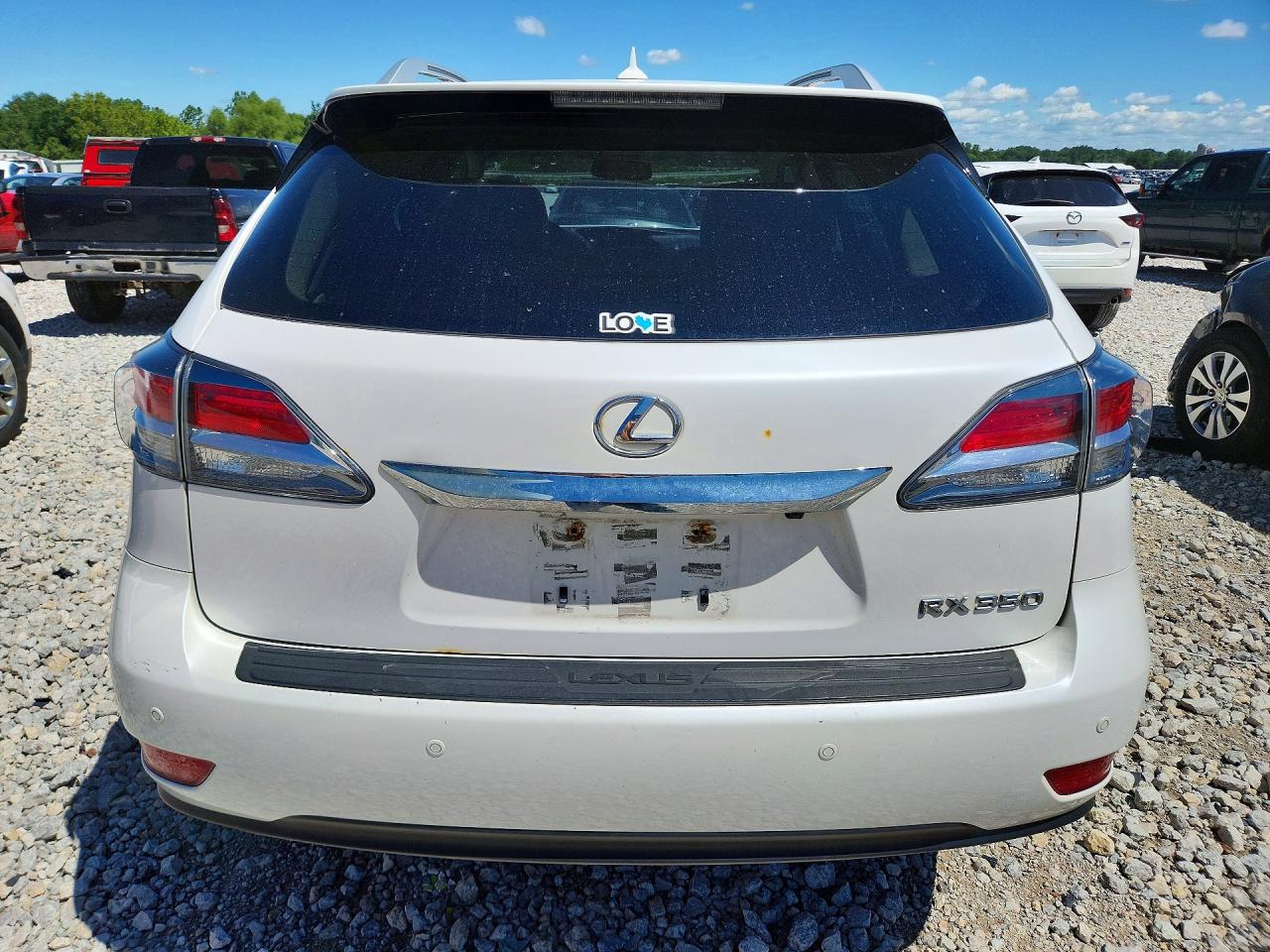 2013 Lexus Rx 350 Base White vin: 2T2BK1BA5DC189279