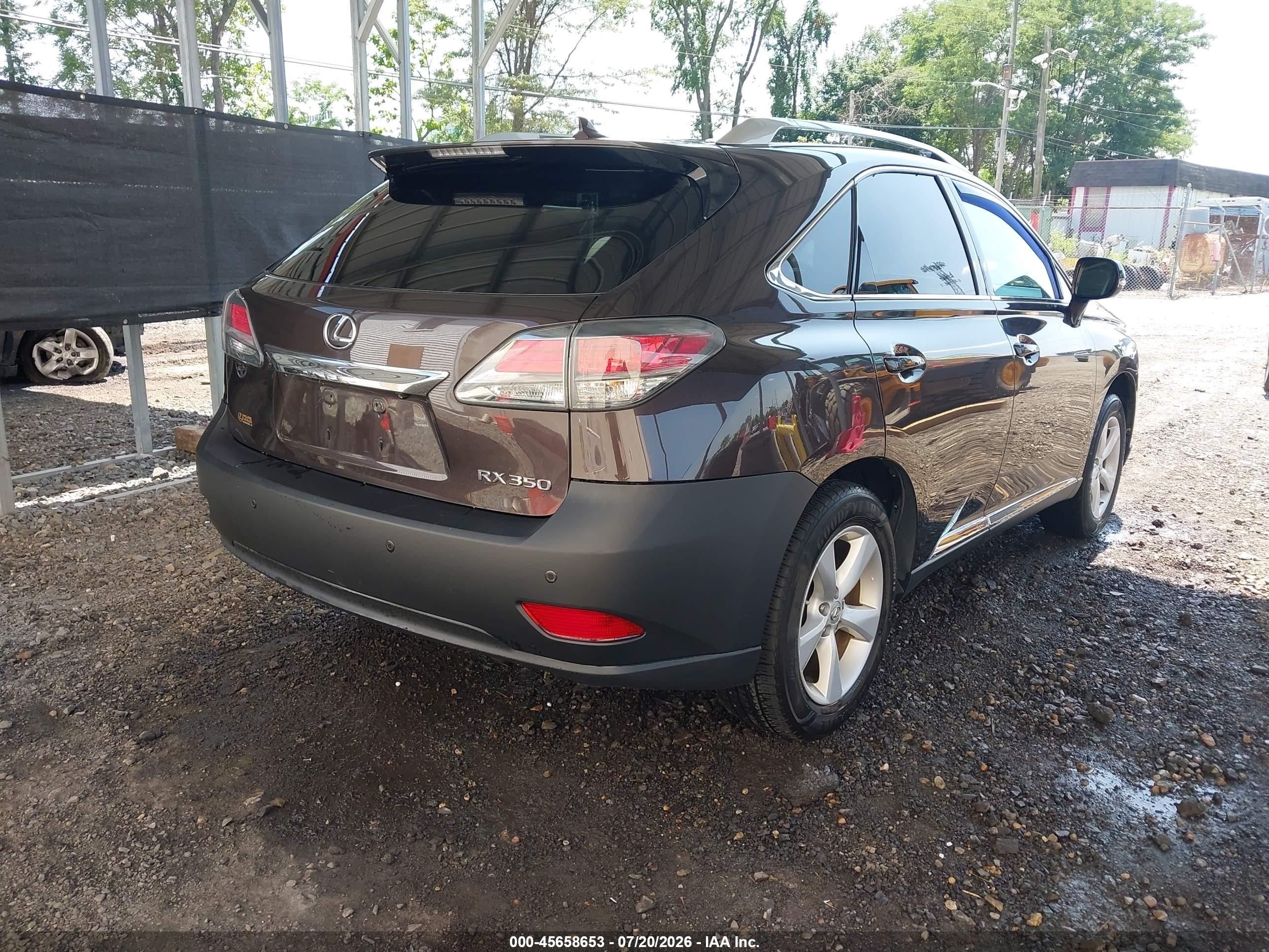 2013 Lexus Rx 350   Brown vin: 2T2BK1BA5DC207876