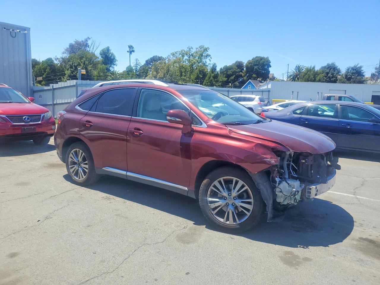 2014 Lexus Rx 350 Base Burgundy vin: 2T2BK1BA5EC227952