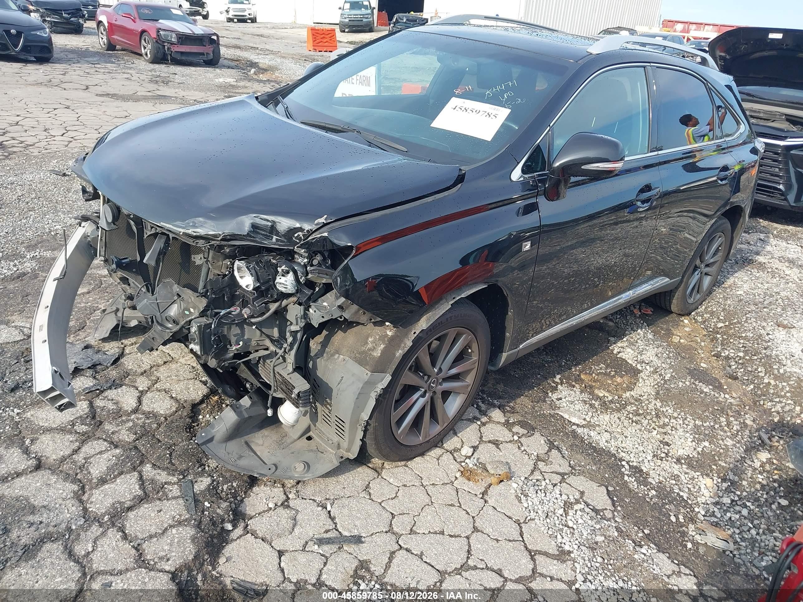 2014 Lexus Rx 350 F Sport Черный vin: 2T2BK1BA5EC244668