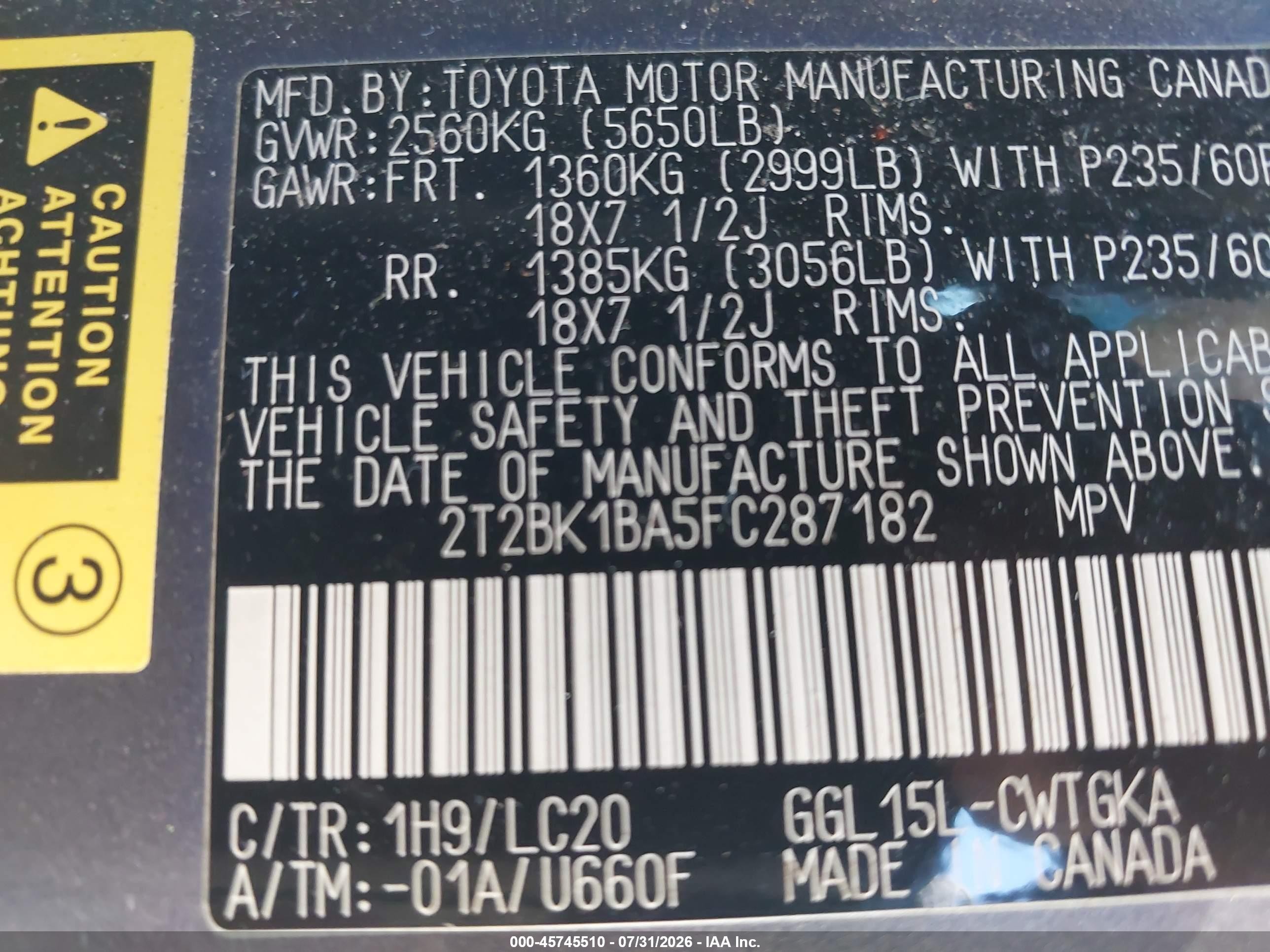2015 Lexus Rx 350   Серый vin: 2T2BK1BA5FC287182