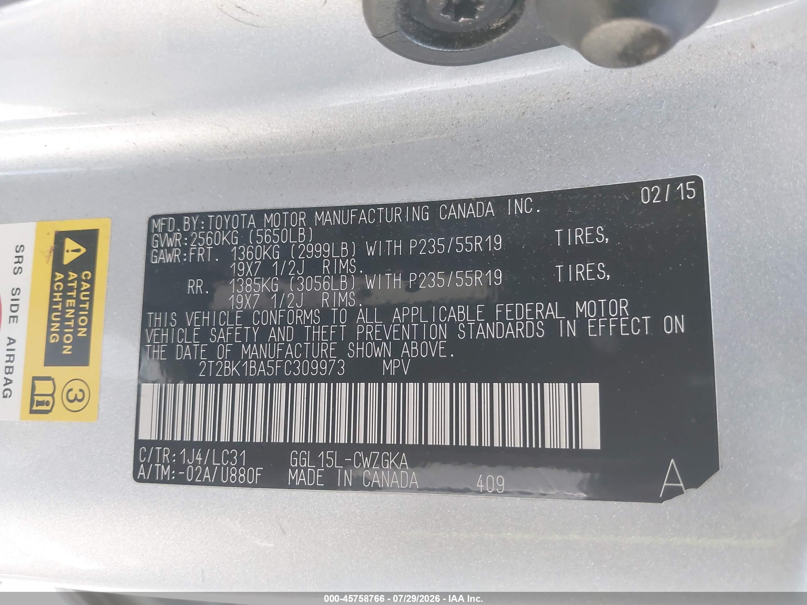 2015 Lexus Rx 350 F Sport Gray vin: 2T2BK1BA5FC309973