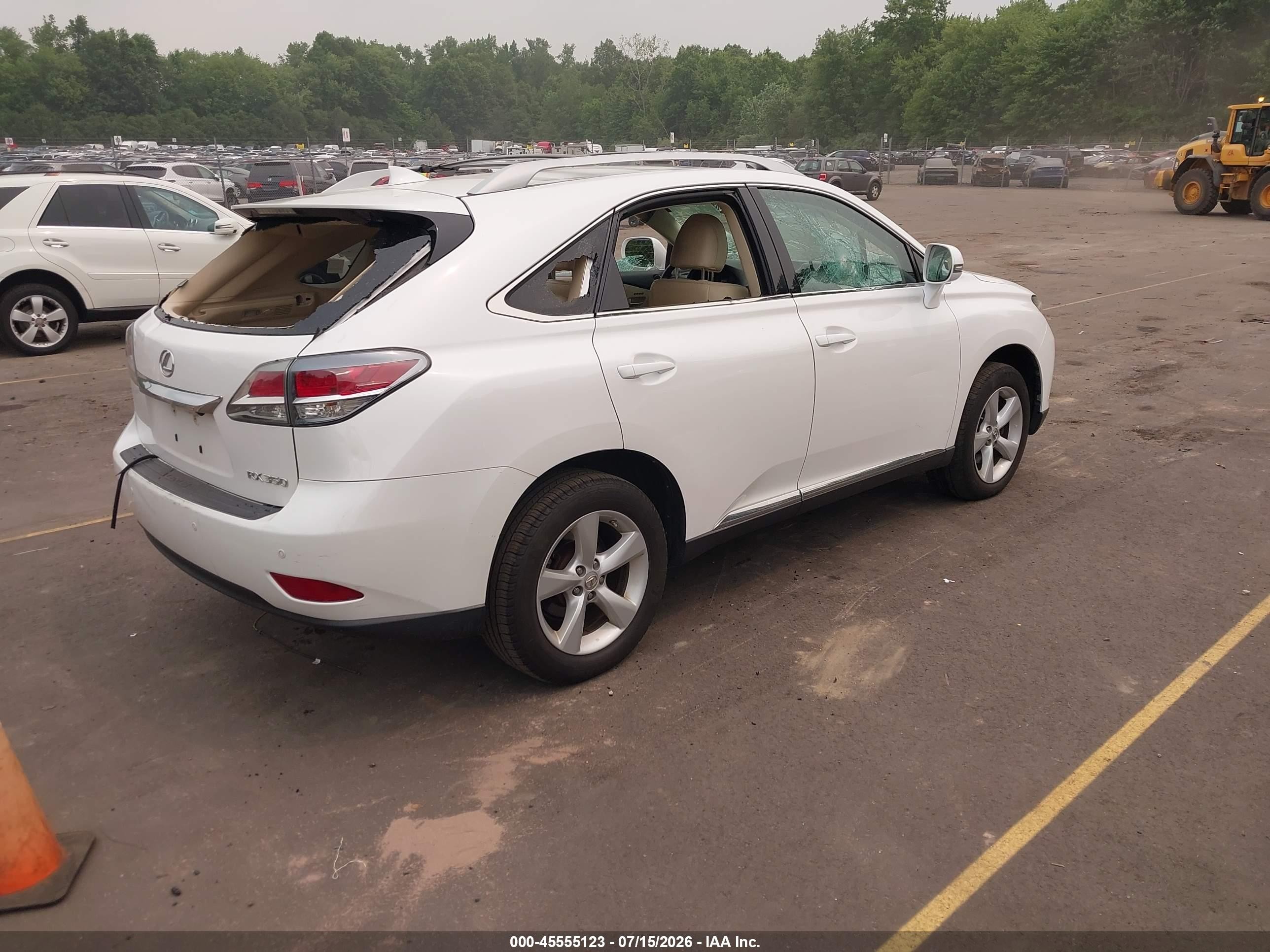 2015 Lexus Rx 350 White vin: 2T2BK1BA5FC337787