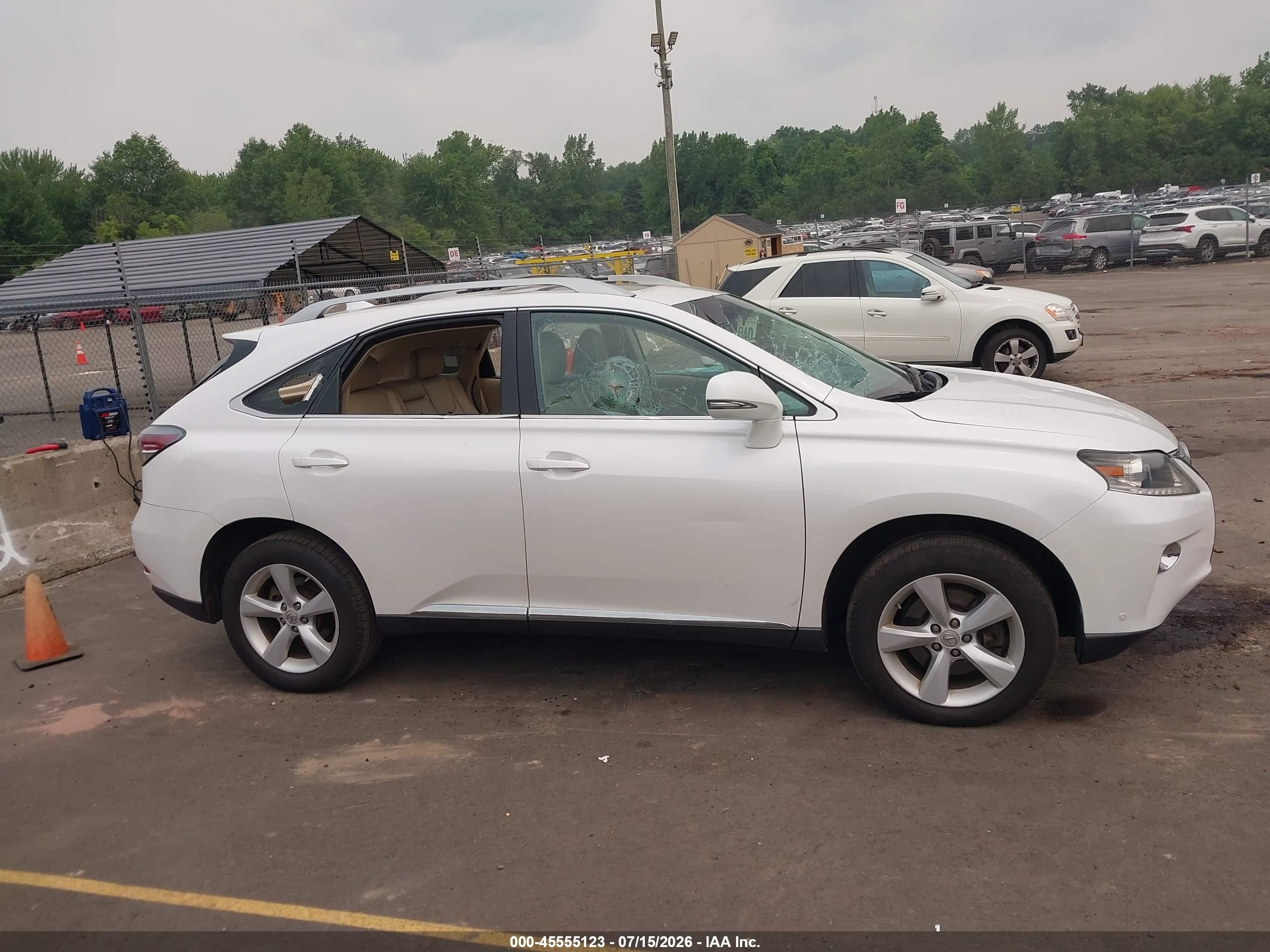 2015 Lexus Rx 350 White vin: 2T2BK1BA5FC337787