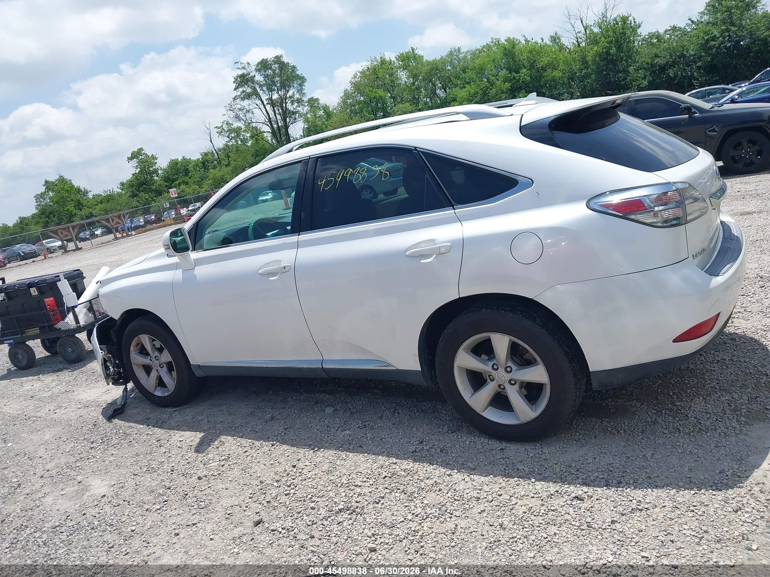 2010 Lexus Rx 350   White vin: 2T2BK1BA6AC006807