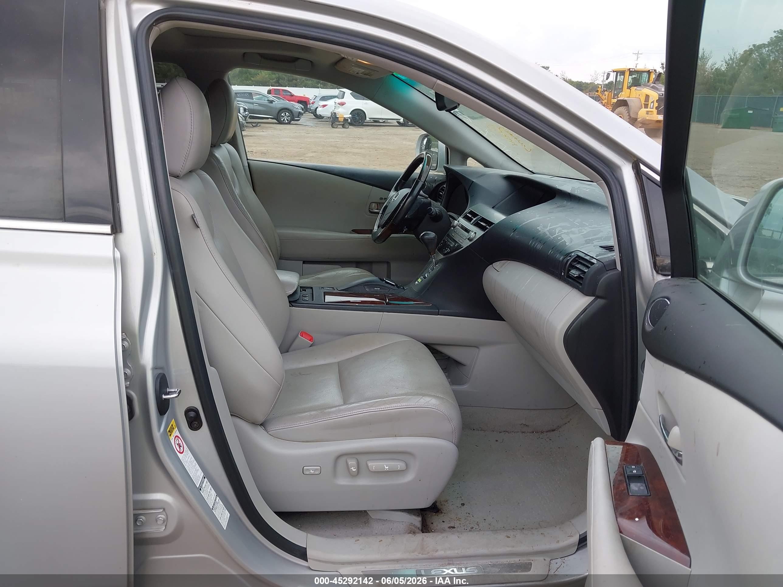 2010 Lexus Rx 350   Silver vin: 2T2BK1BA6AC019072
