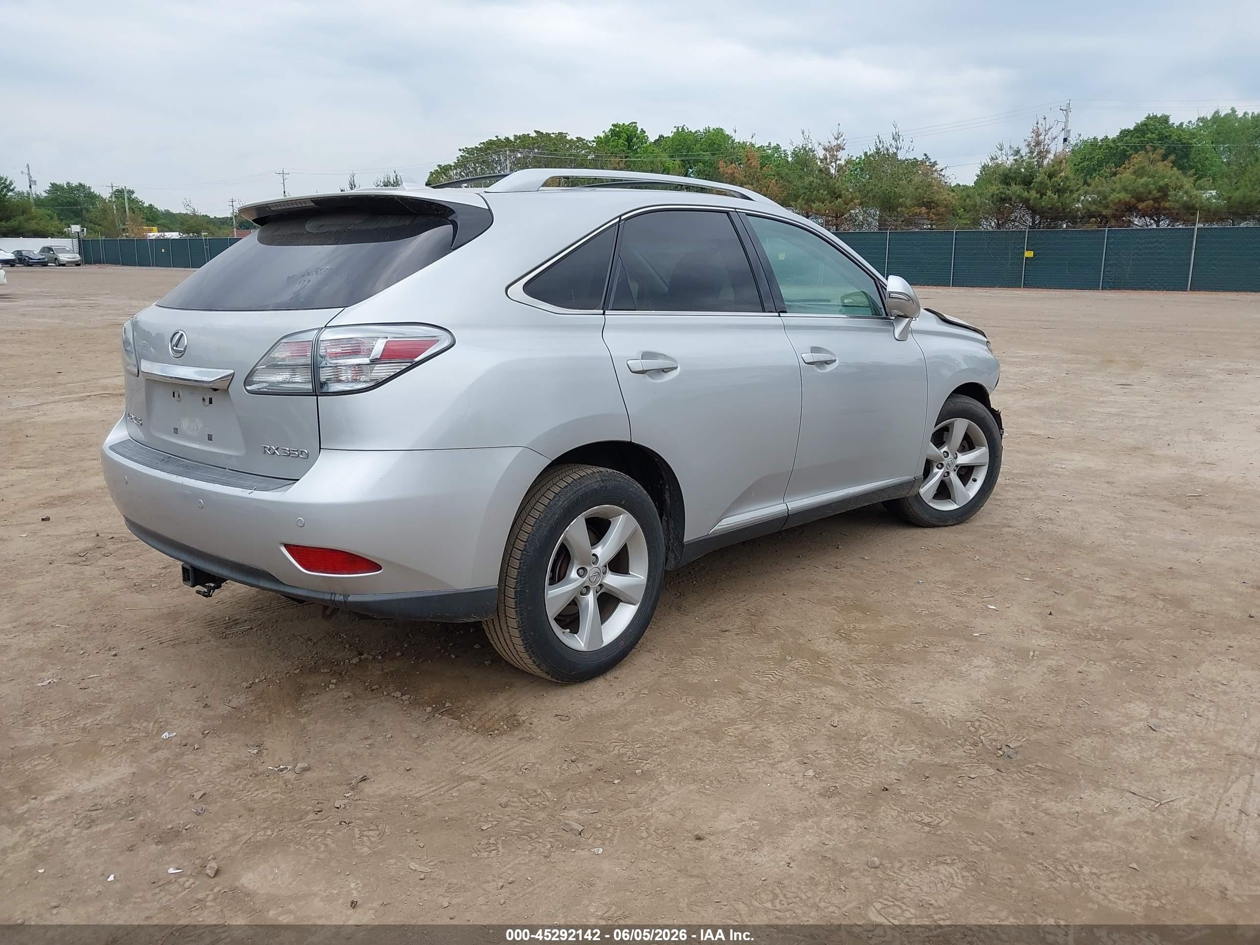 2010 Lexus Rx 350   Silver vin: 2T2BK1BA6AC019072