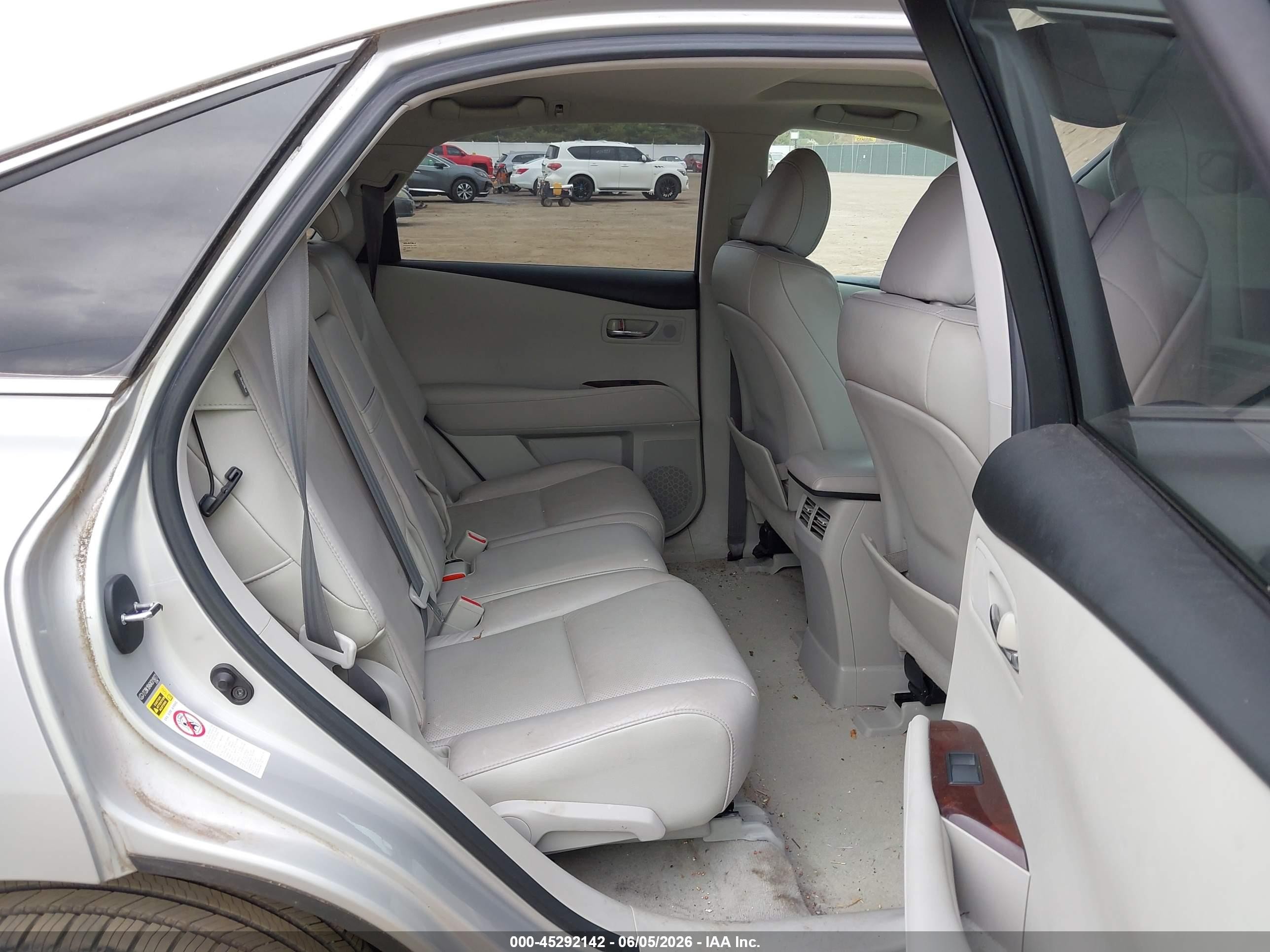 2010 Lexus Rx 350   Silver vin: 2T2BK1BA6AC019072