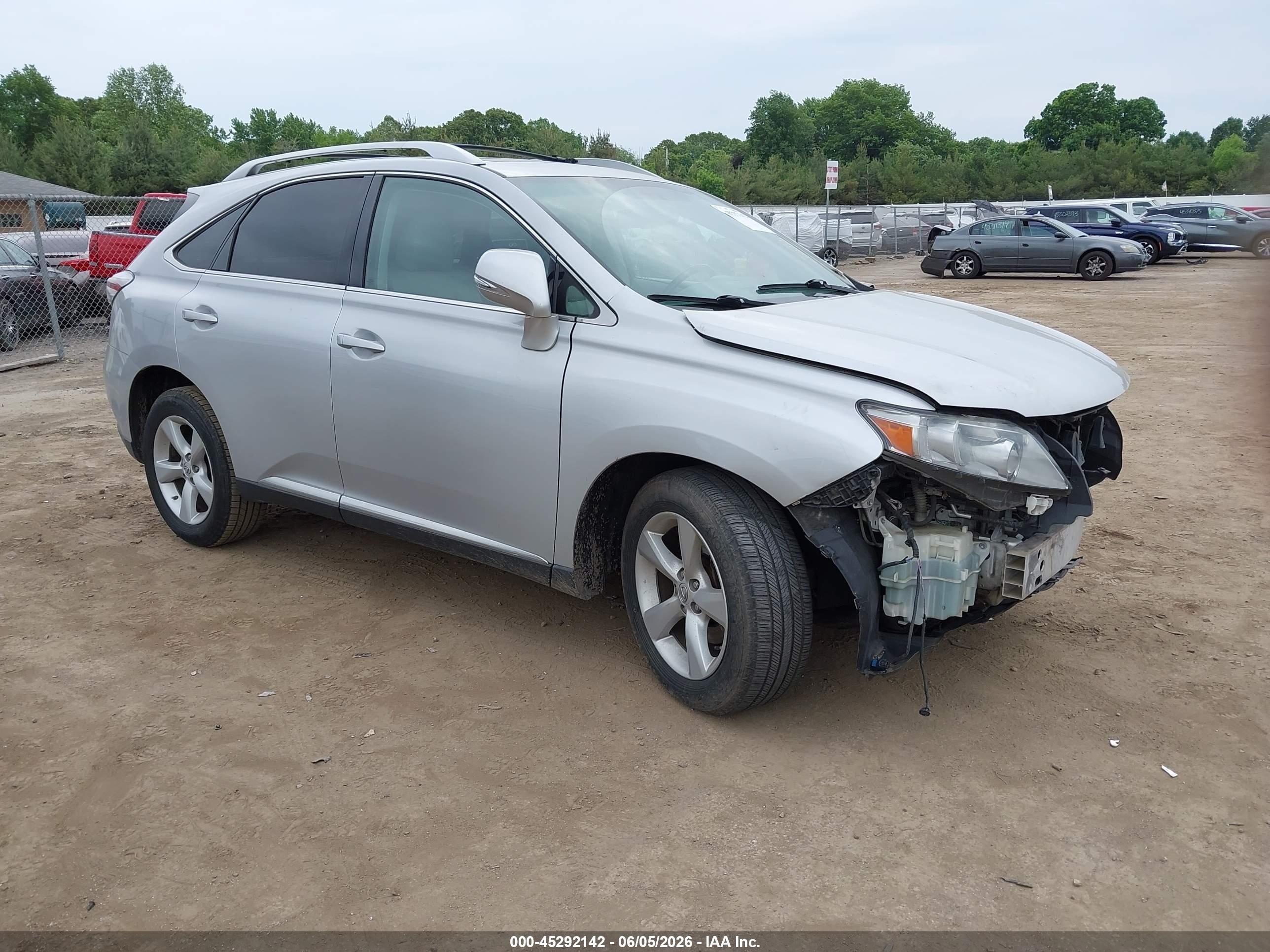 2010 Lexus Rx 350   Silver vin: 2T2BK1BA6AC019072